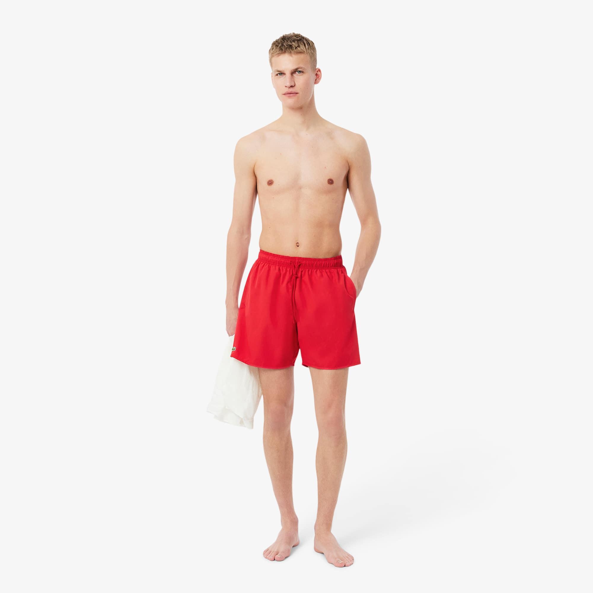 Mid Length Monochrome Swim Trunks Product Image
