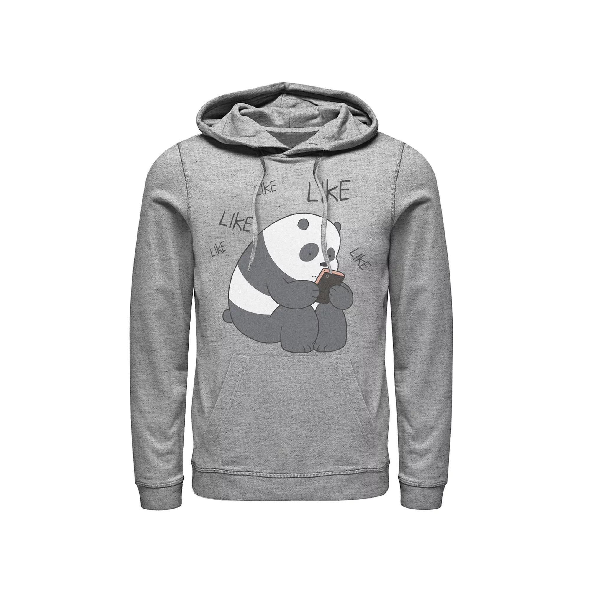 Men's Cartoon Network We Bare Bears Like Like Like Hoodie, Size: Medium, Athletic Grey Product Image