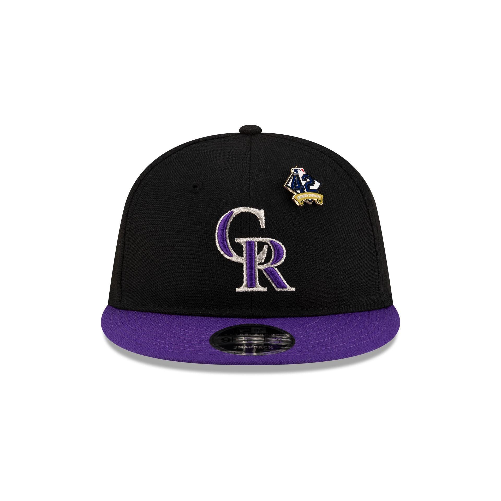 Colorado Rockies Jackie Robinson Day 2025 Retro Crown 9FIFTY Snapback Hat Male Product Image