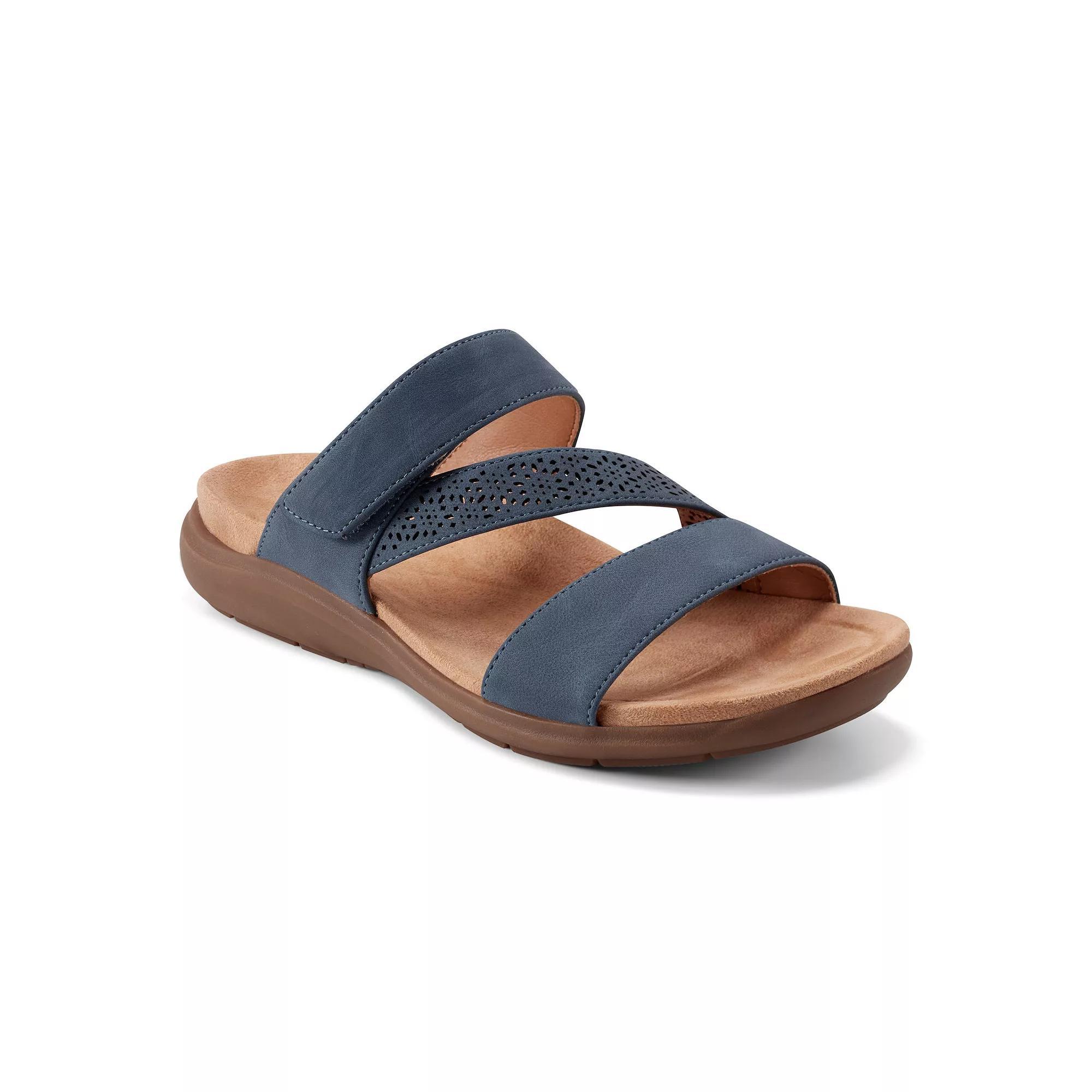 Easy Spirit Women's West Adjustable Slide Sandals, Size: 9, Medium Blue Product Image