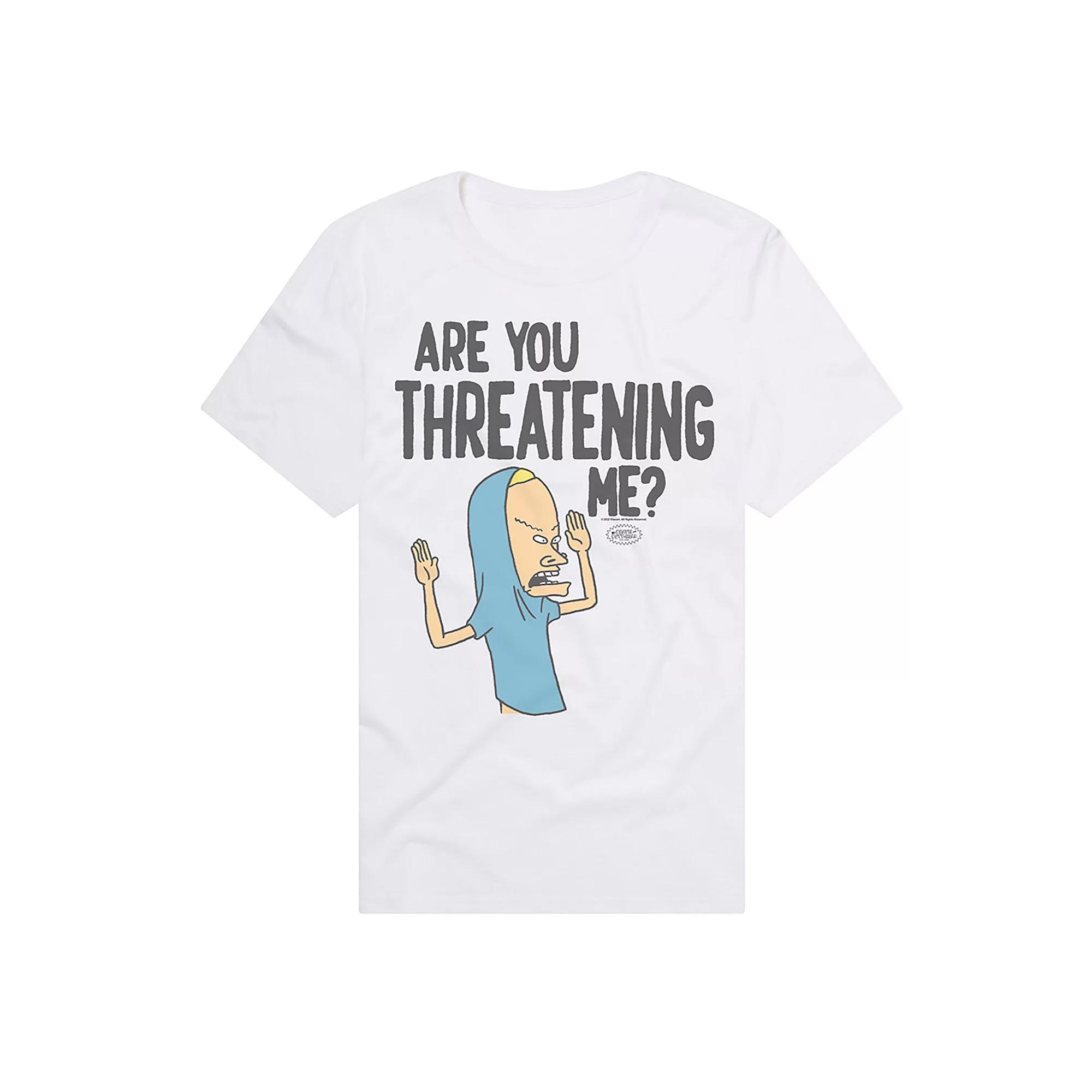 Men's MTV Are You Threatening Me Graphic Tee, Size: Large, White Product Image