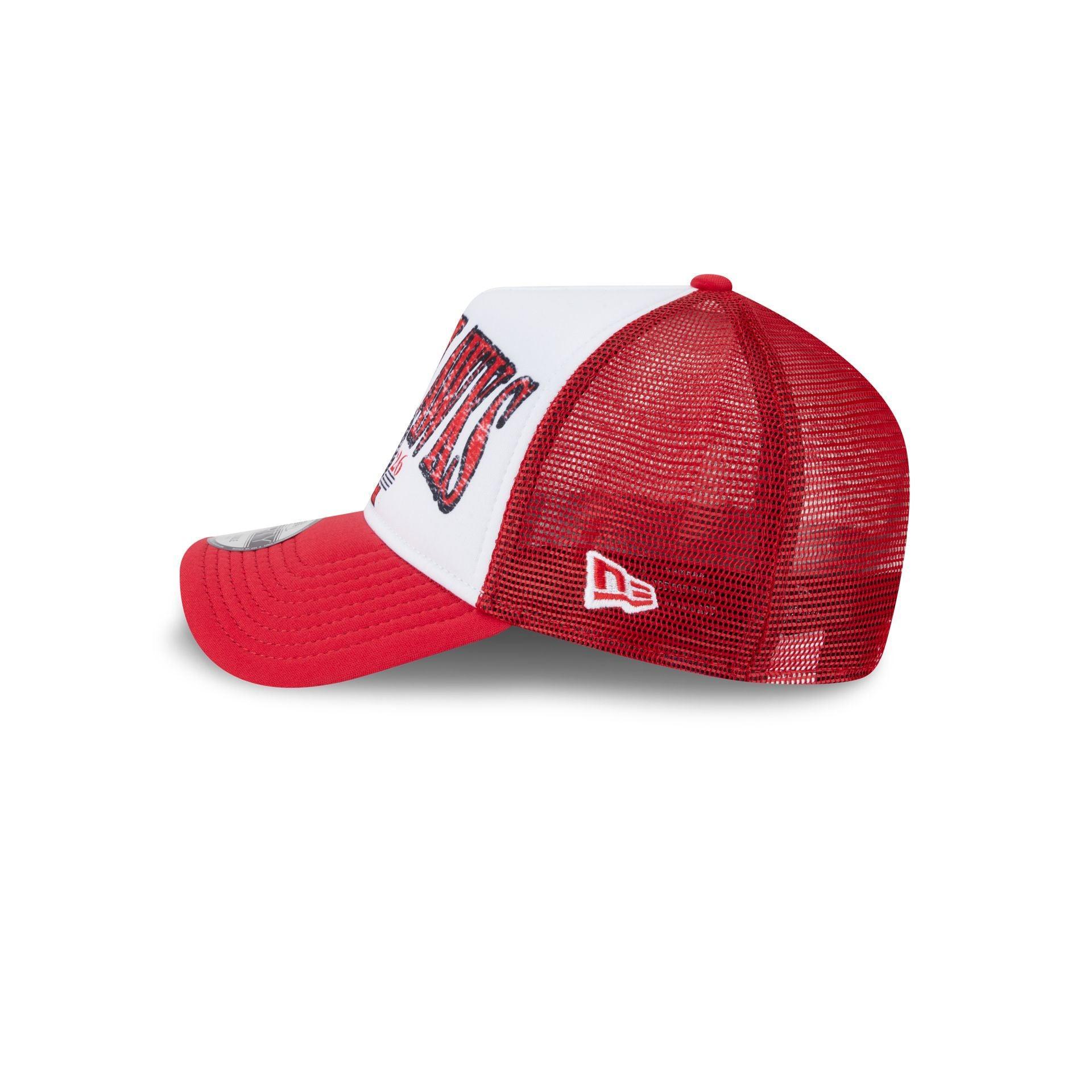 Minnesota Wild Distressed 9FORTY A-Frame Trucker Hat Male Product Image