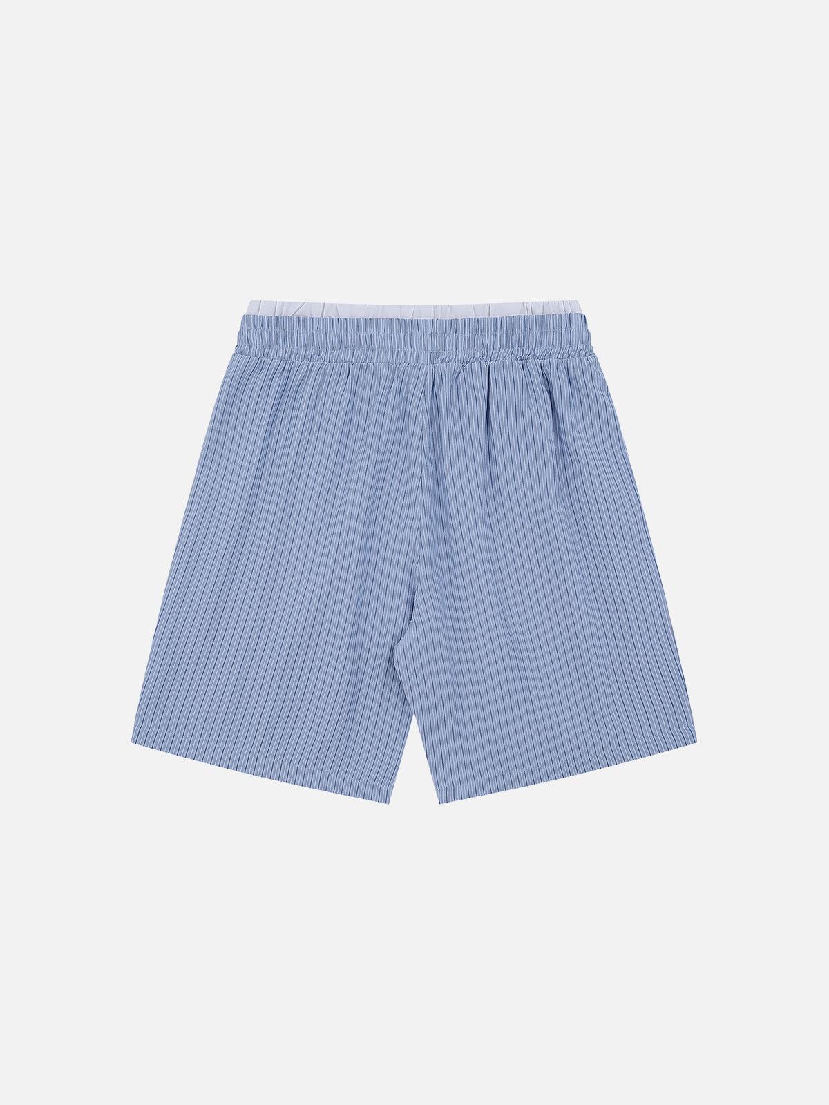 Aelfric Eden Stripe Double Waist Loose Shorts Product Image