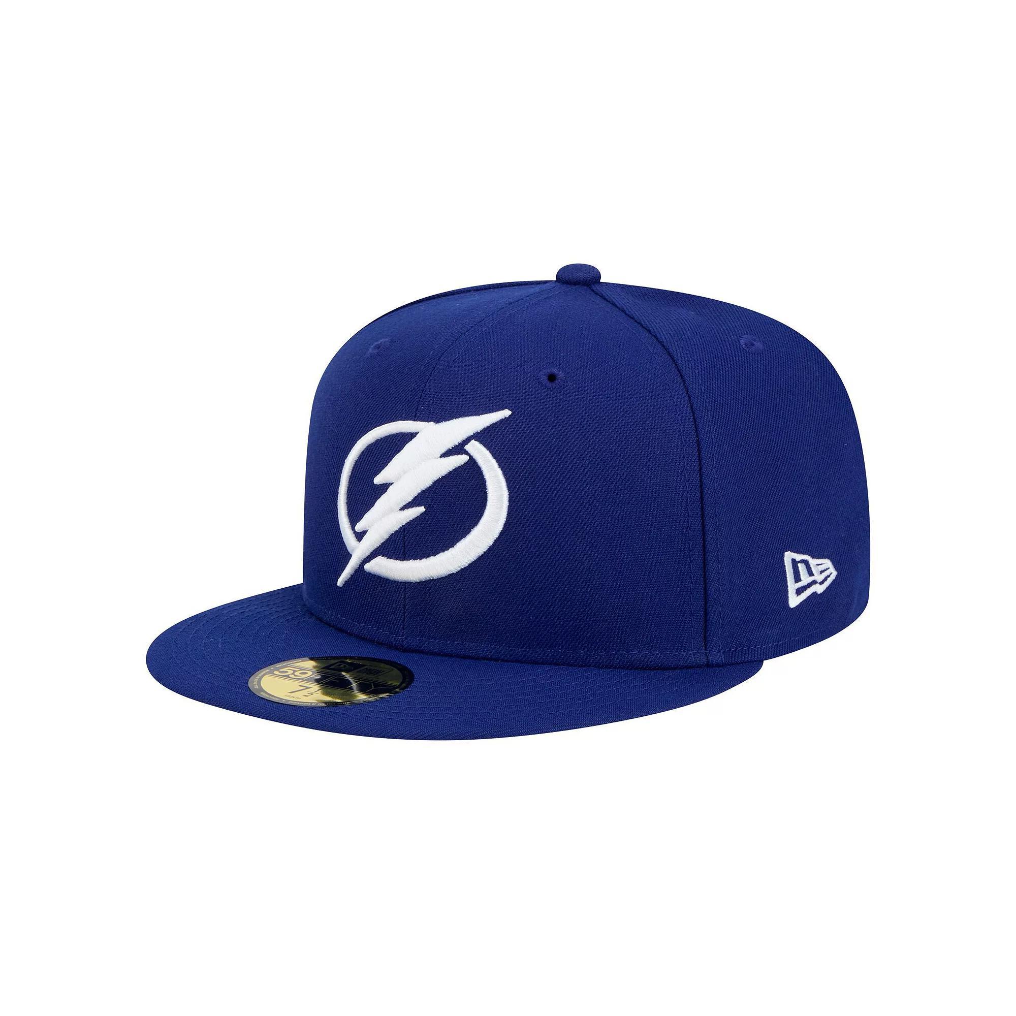 Men's New Era Blue Tampa Bay Lightning Core 59FIFTY Fitted Hat, Size: 7 1/8, Lgh Blue Product Image