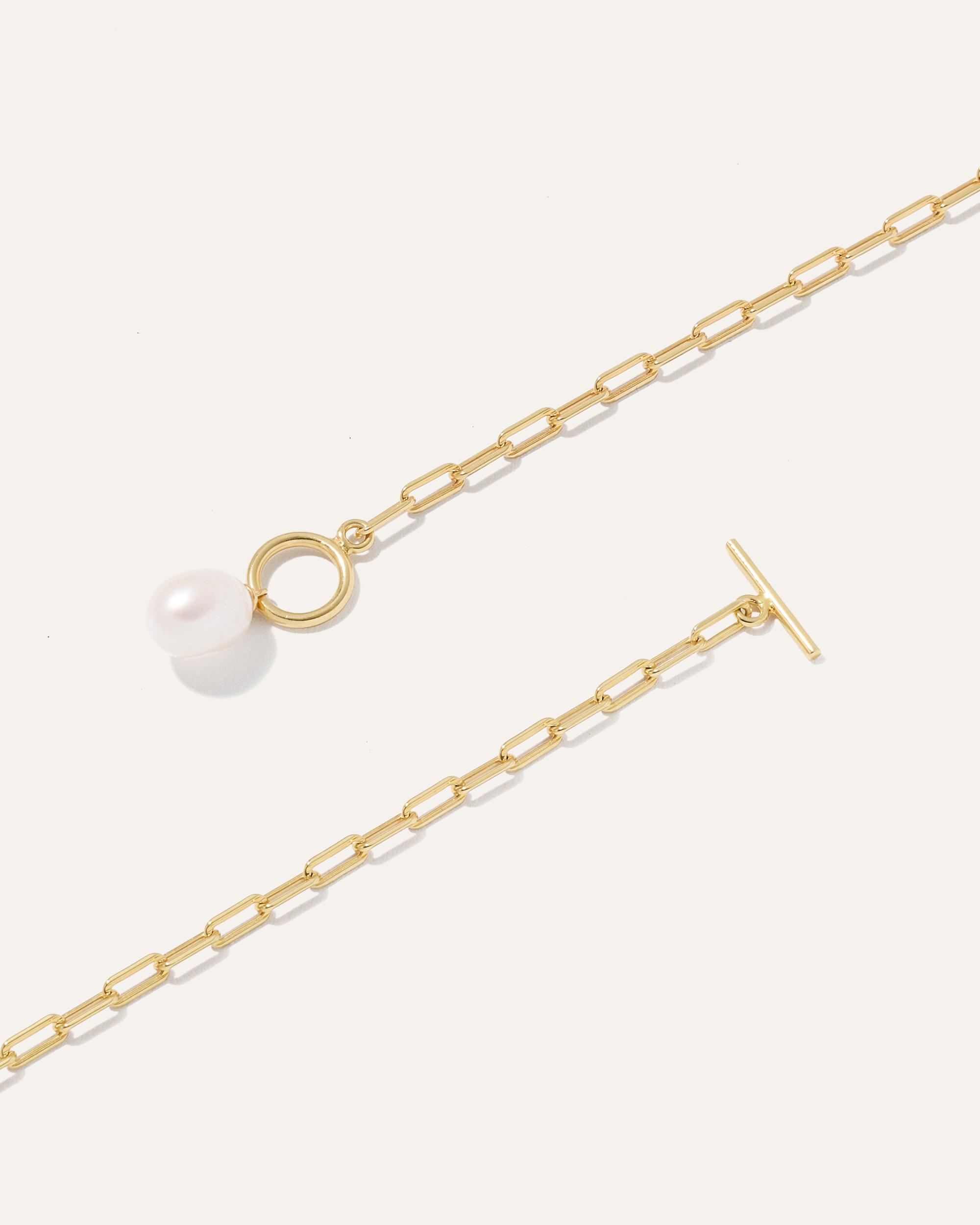 Quince | Women's Freshwater Cultured Pearl Toggle Necklace Product Image