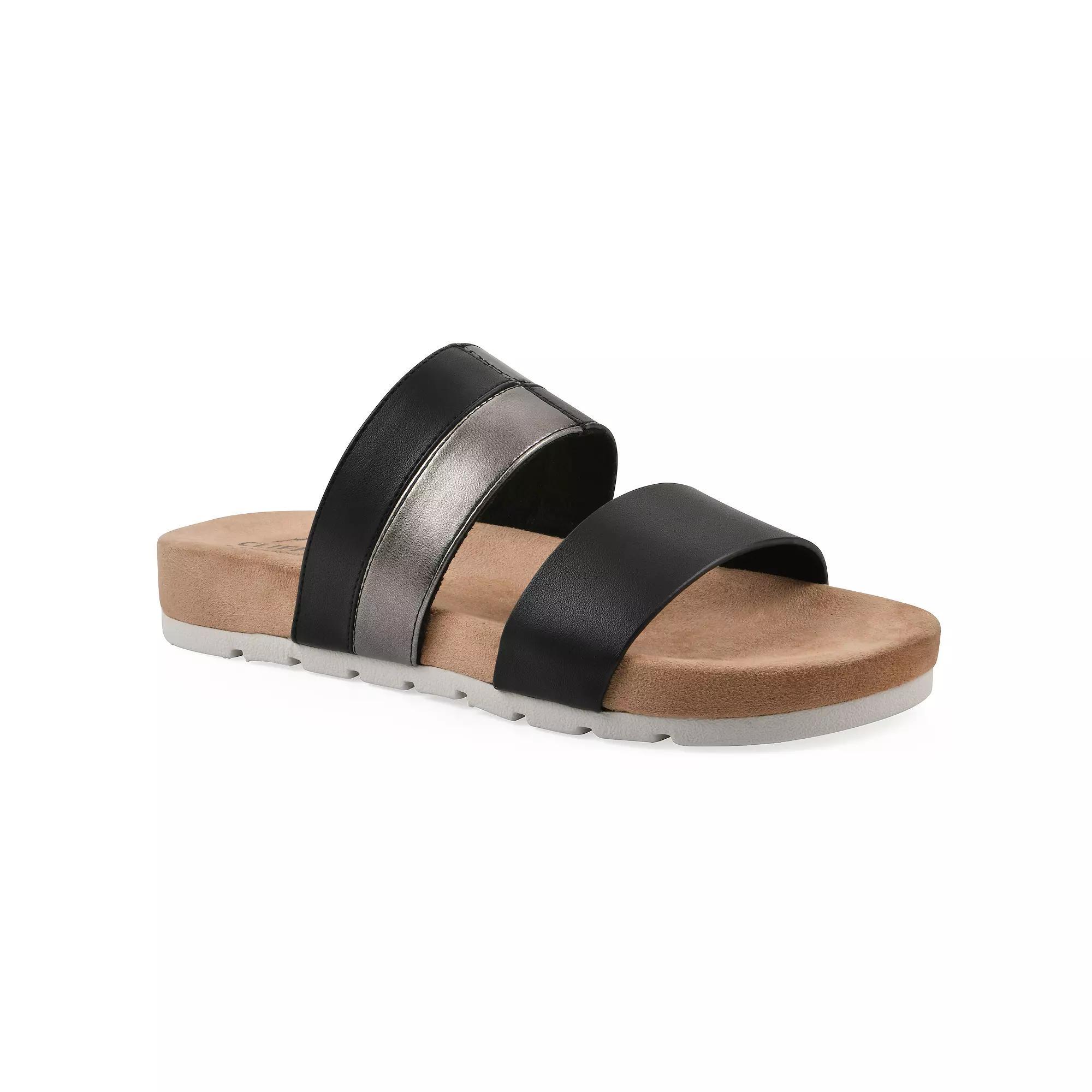Cliffs by White Mountain Tammy Women's Slide Sandals, Size: 7, Black Burnished Smo Product Image