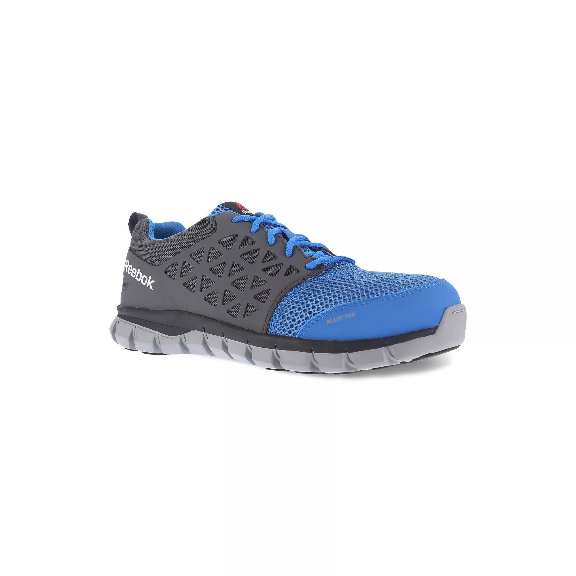 Reebok Sublite Cushion Work Men's Alloy Toe Sneakers, Size: 10.5 Medium, Blue Gray Product Image