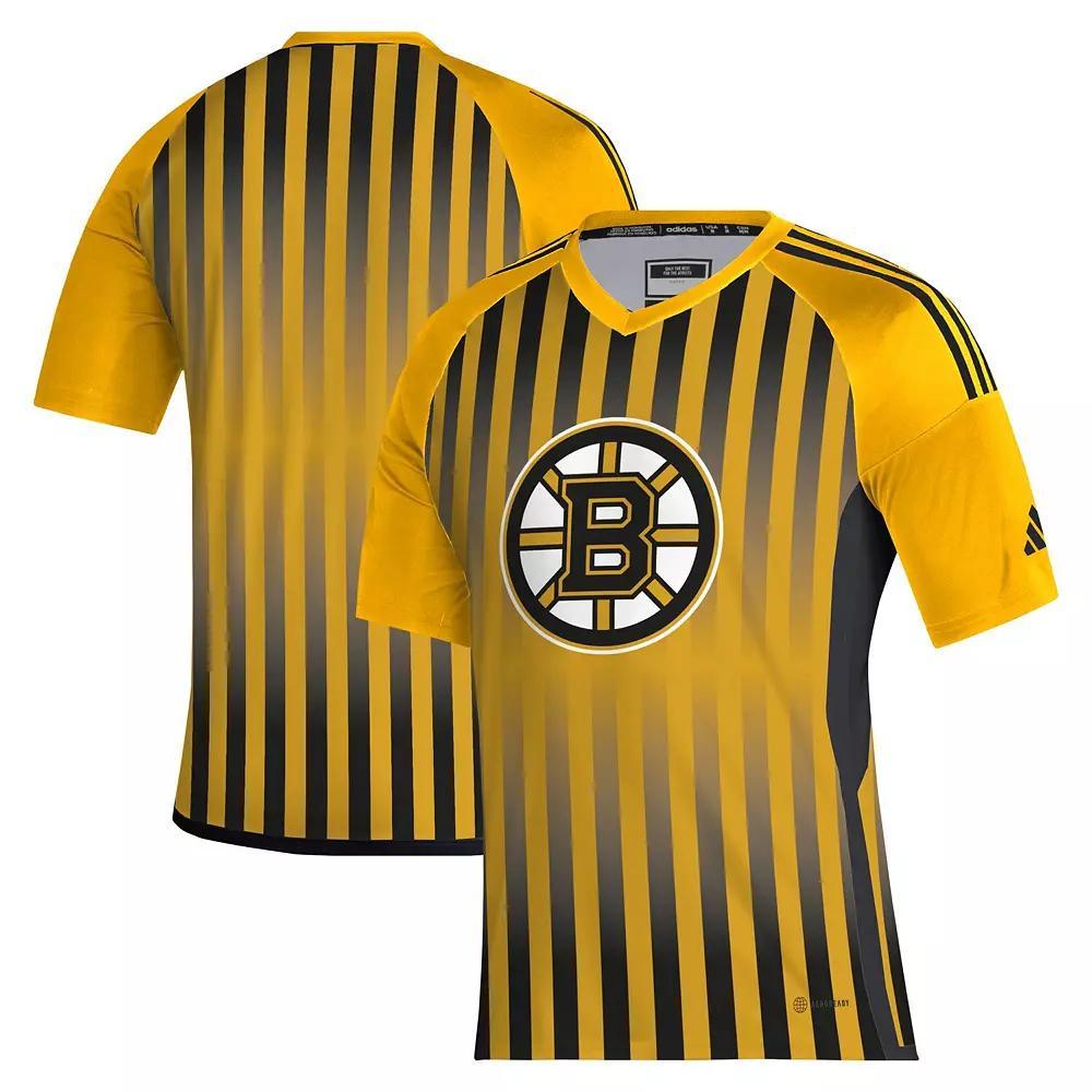 Men's adidas Gold Boston Bruins AEROREADY Raglan Soccer Top, Size: 2XL Product Image