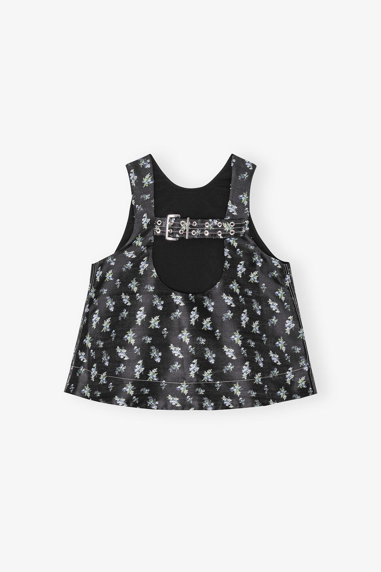 Floral Jacquard Sleeveless Top Product Image