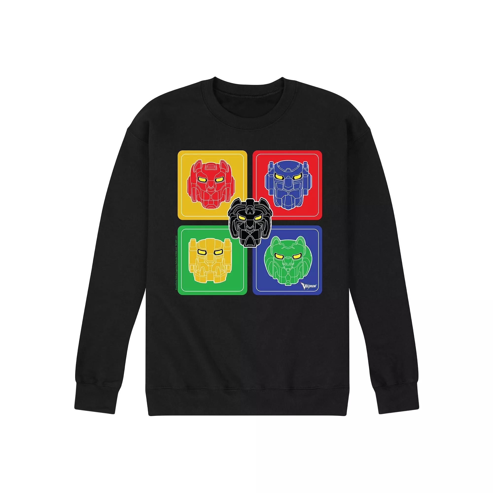 Mens Voltron Voltron Heads Fleece Sweatshirt Product Image