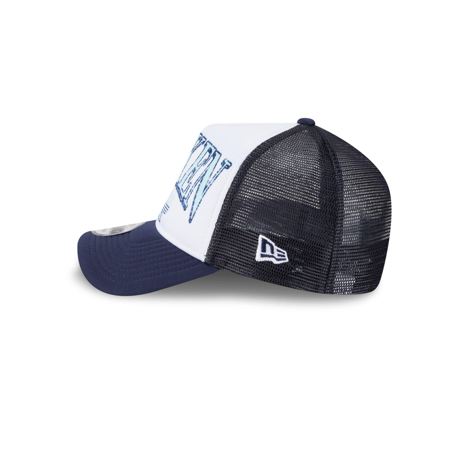 Seattle Kraken Distressed 9FORTY A-Frame Trucker Hat Male Product Image