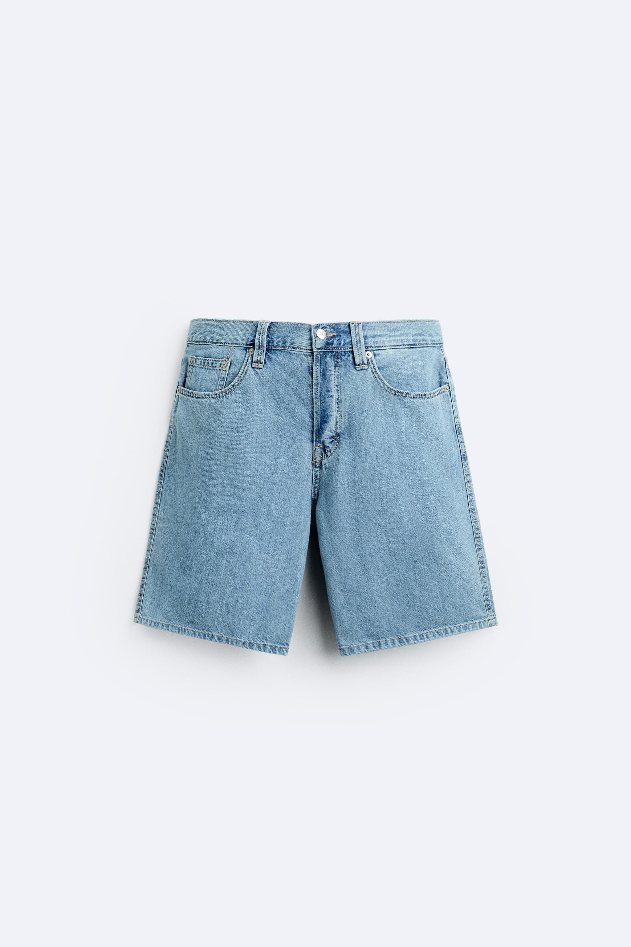LIGHTWEIGHT DENIM SHORTS Product Image