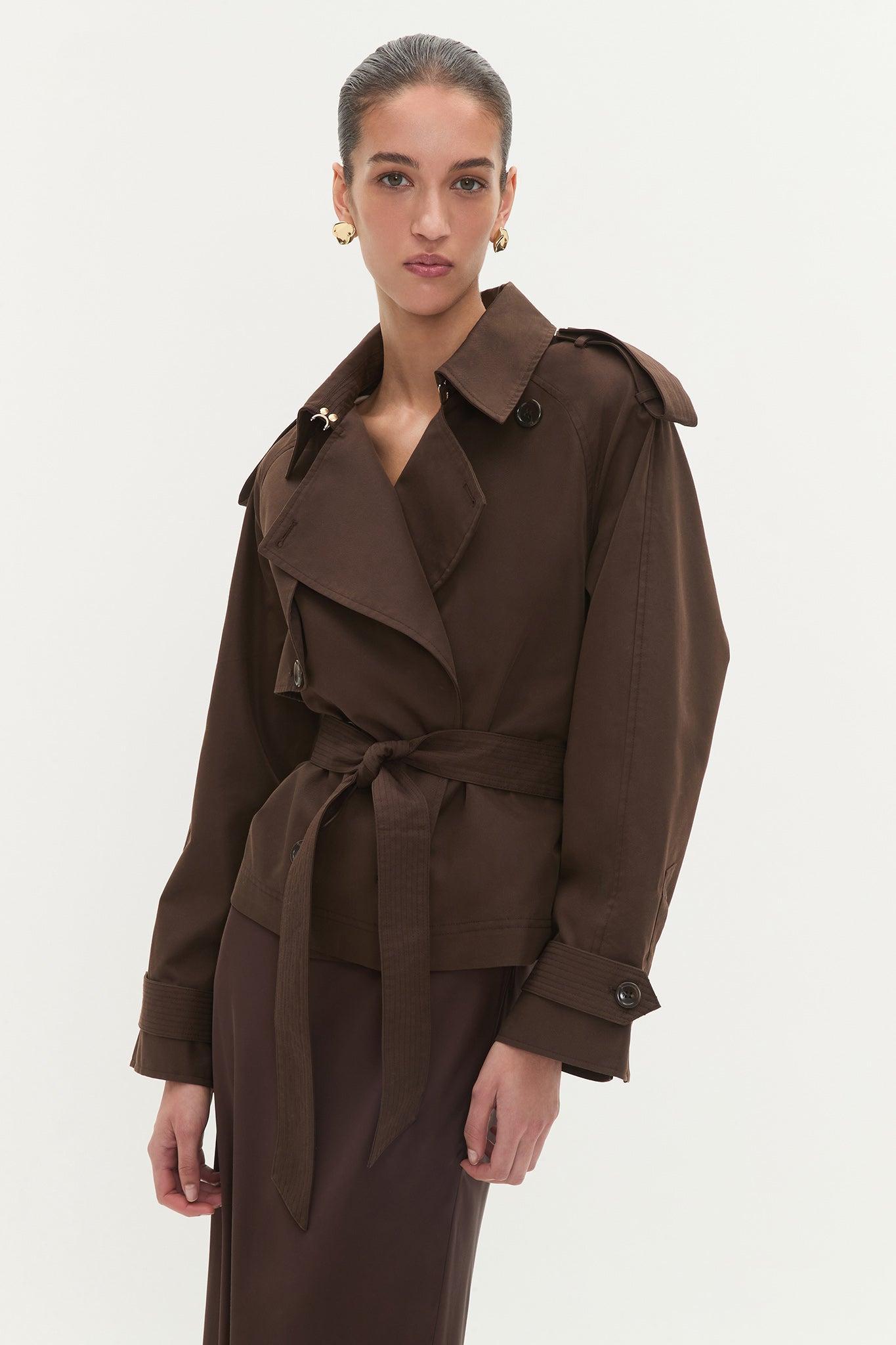 Mineral Cropped Trench Product Image