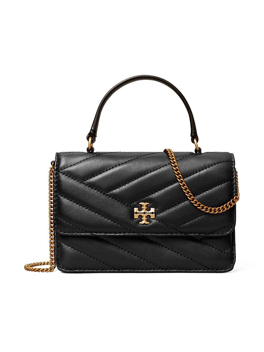 Womens Mini Kira Chevron Leather Top Handle Bag Product Image