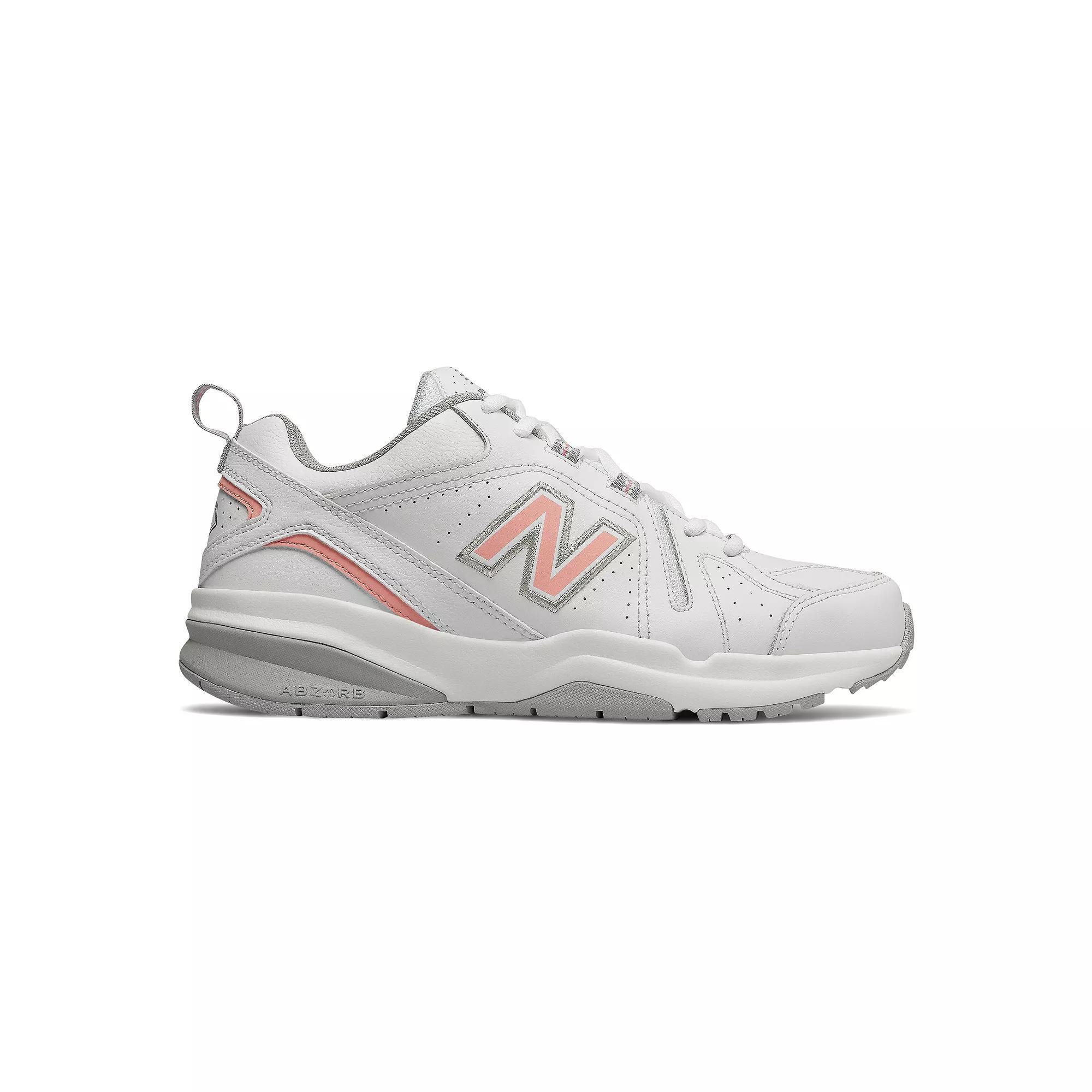 New Balance® 608 v5 Women's Shoes, Size: 6.5, White Pink Product Image