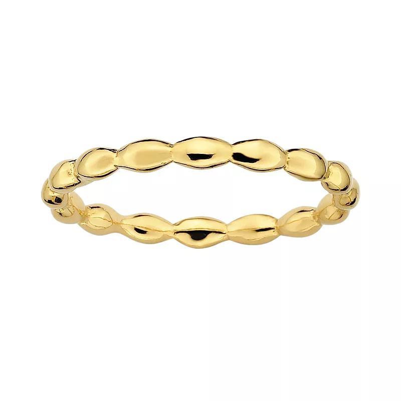 Stacks & Stones 18k Gold Over Silver Rice Stack Ring, Women's, Size: 5 Product Image