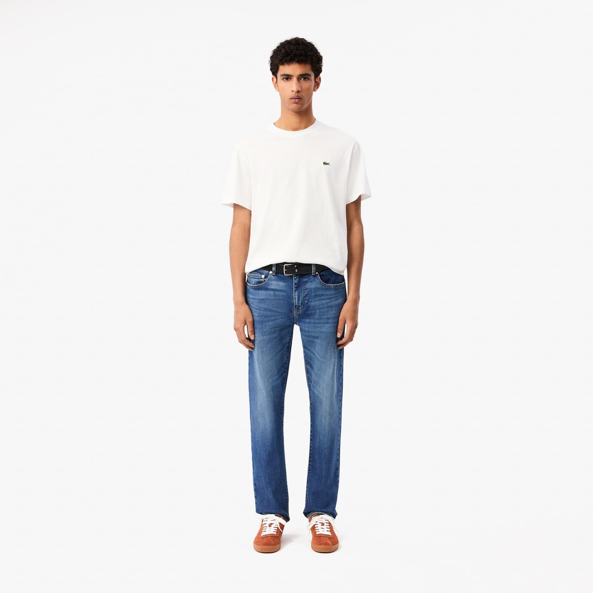 5 Pocket Slim Fit Indigo Jeans Product Image