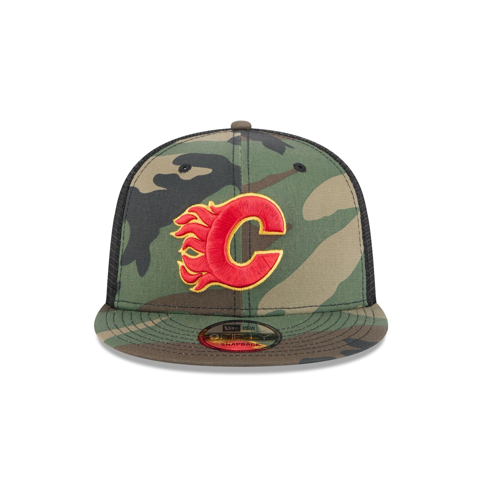 Calgary Flames Camo 9FIFTY Trucker Hat Male Product Image