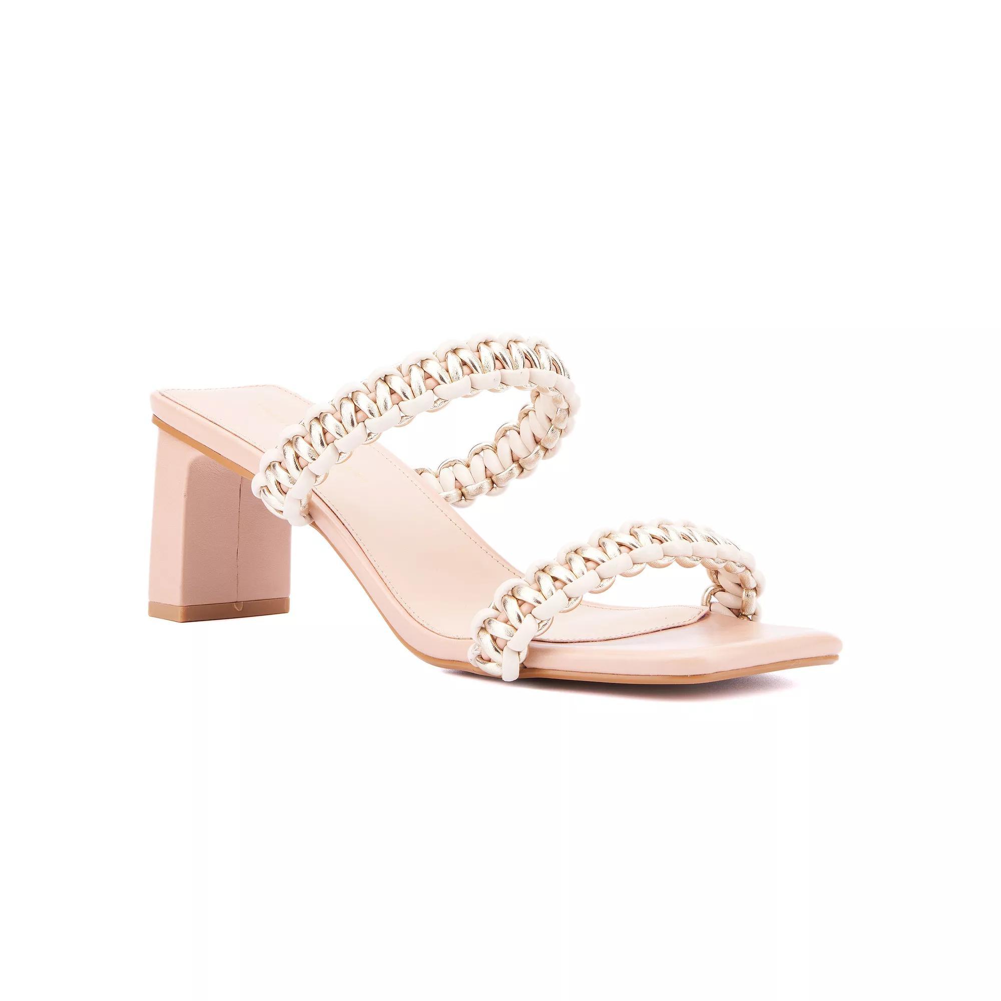 Fashion to Figure Jess Womens Wide Width Heeled Sandals Product Image
