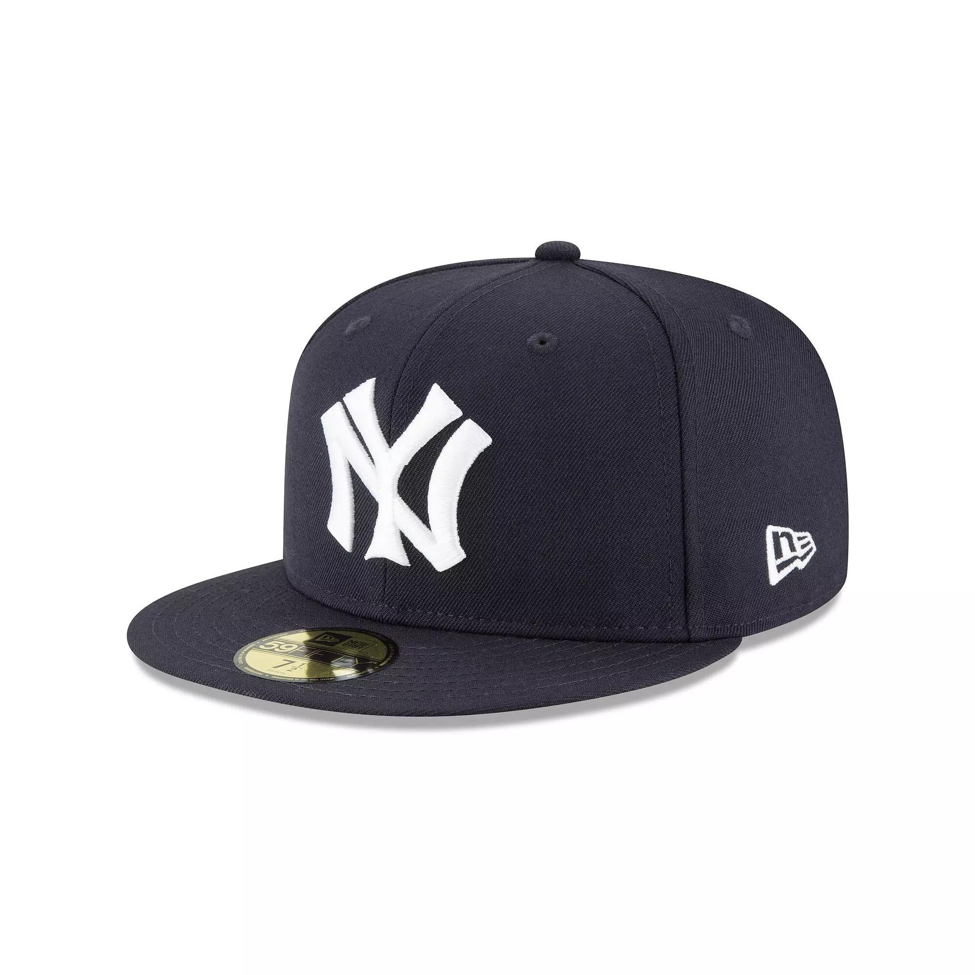 Mens New Era New York Yankees Cooperstown Collection Wool 59FIFTY Fitted Hat Blue Product Image