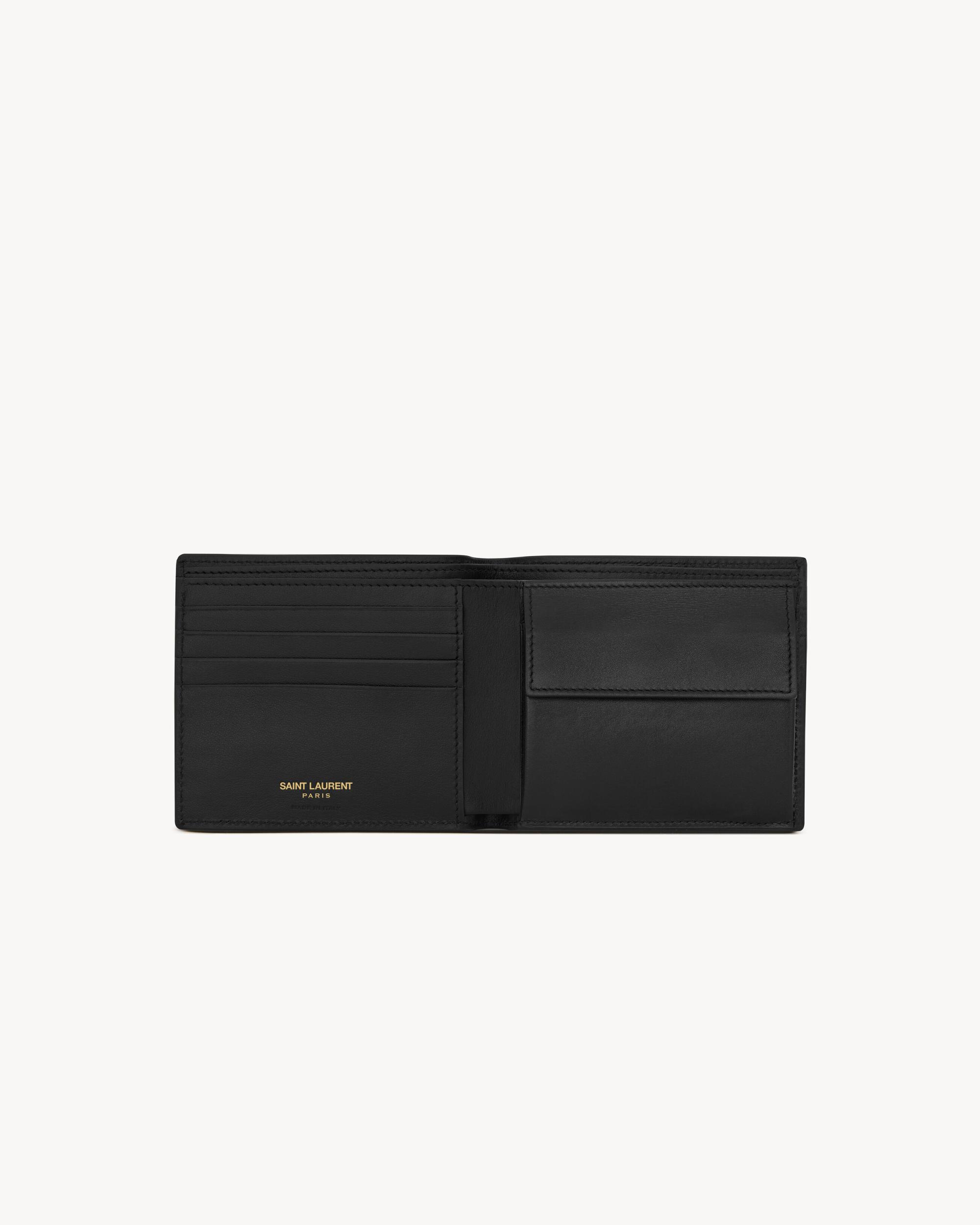 TINY CASSANDRE East/West wallet with coin purse in shiny leather Product Image