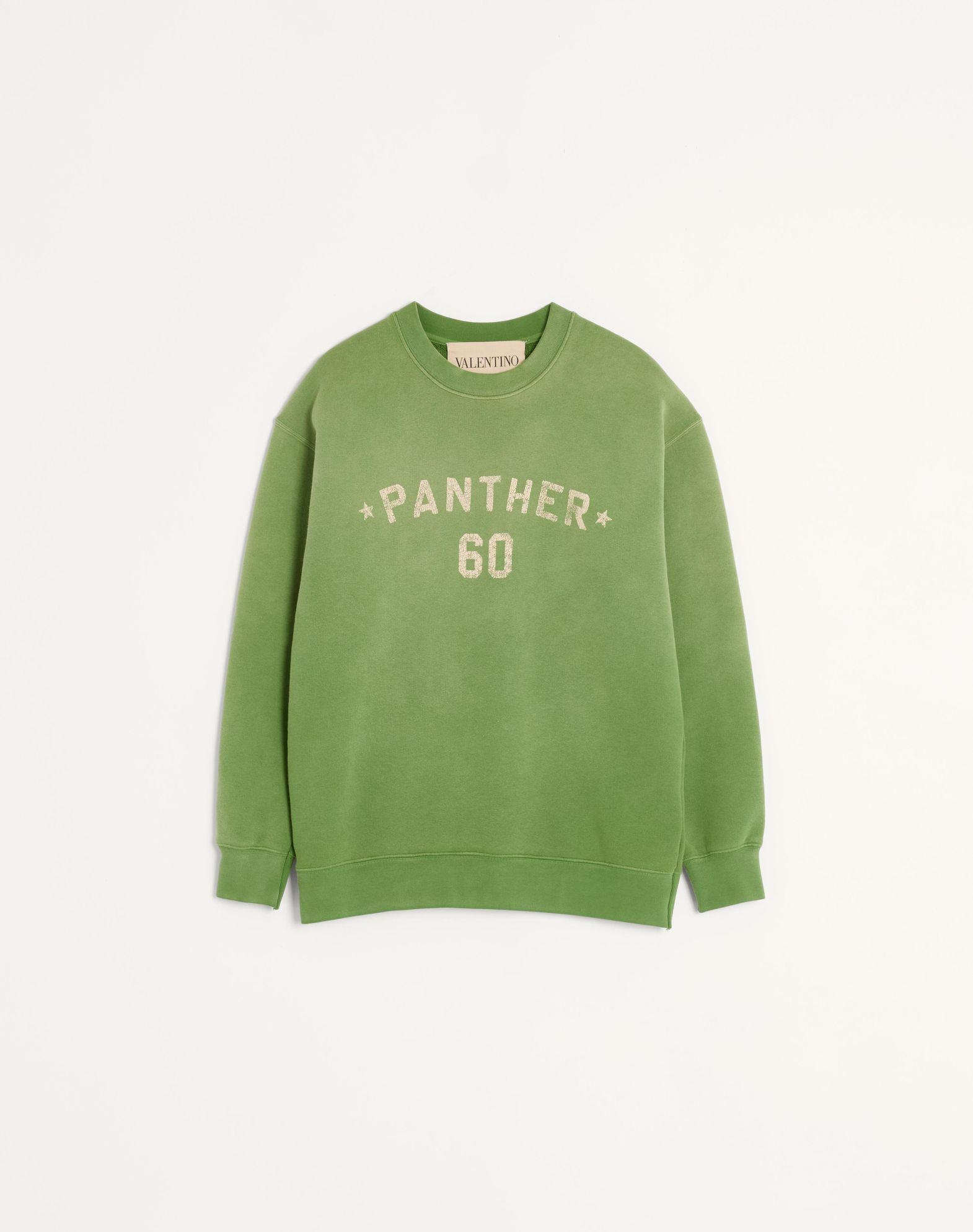 Cotton Sweatshirt With Chez Valentino Print And Embroidery Product Image