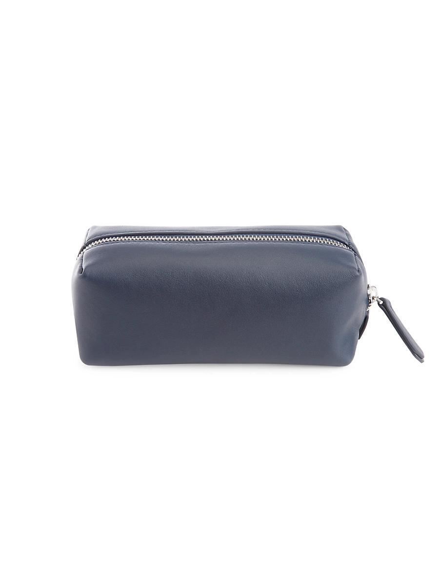 Womens Zipper Leather Travel Utility Bag Product Image