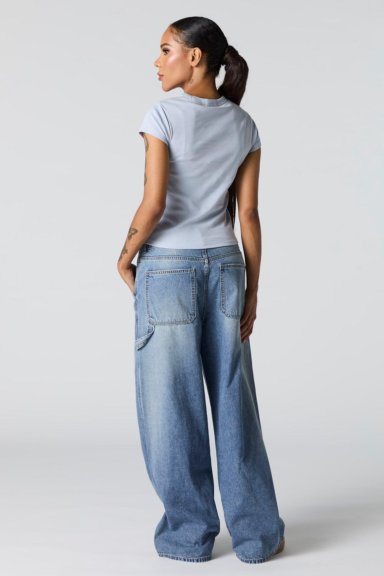 Oversized Wide Leg Carpenter Jean Female Product Image