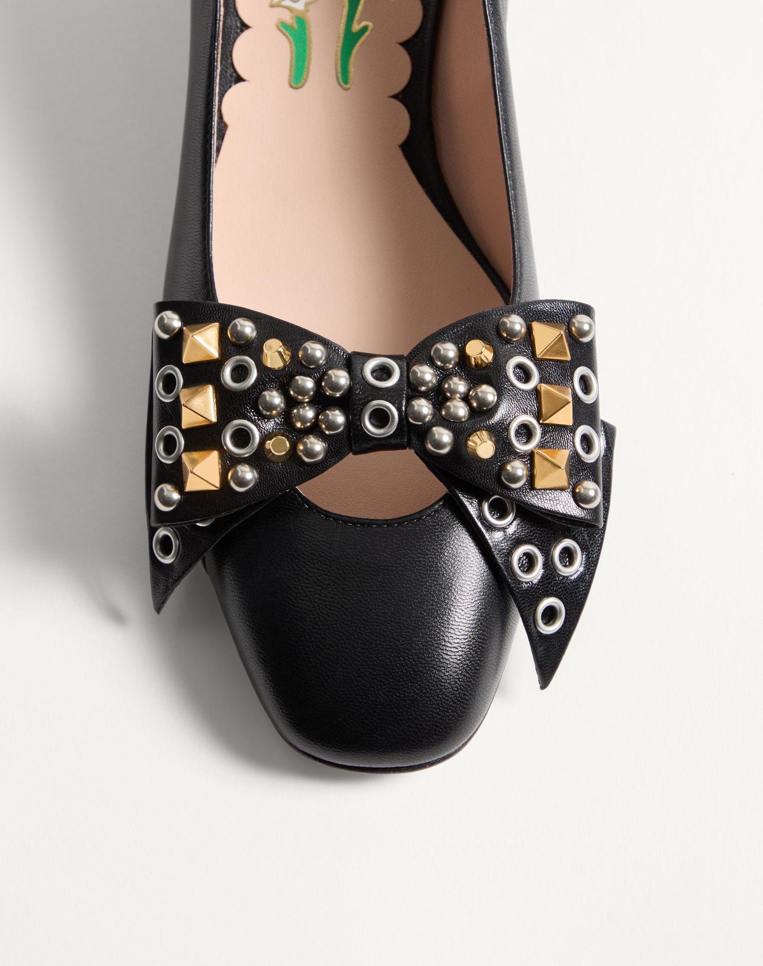 Bowow Pump In Kidskin With Studs 45Mm Product Image