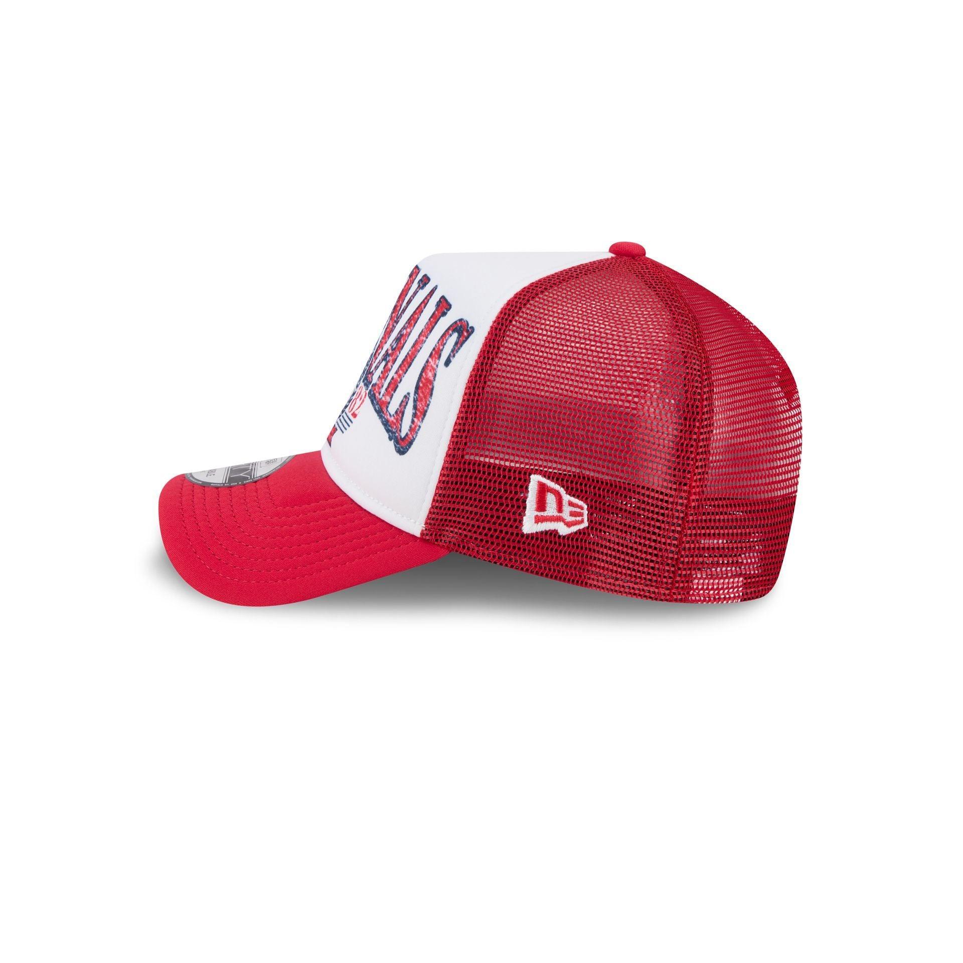 St. Louis Cardinals Distressed 9FORTY A-Frame Trucker Hat Male Product Image