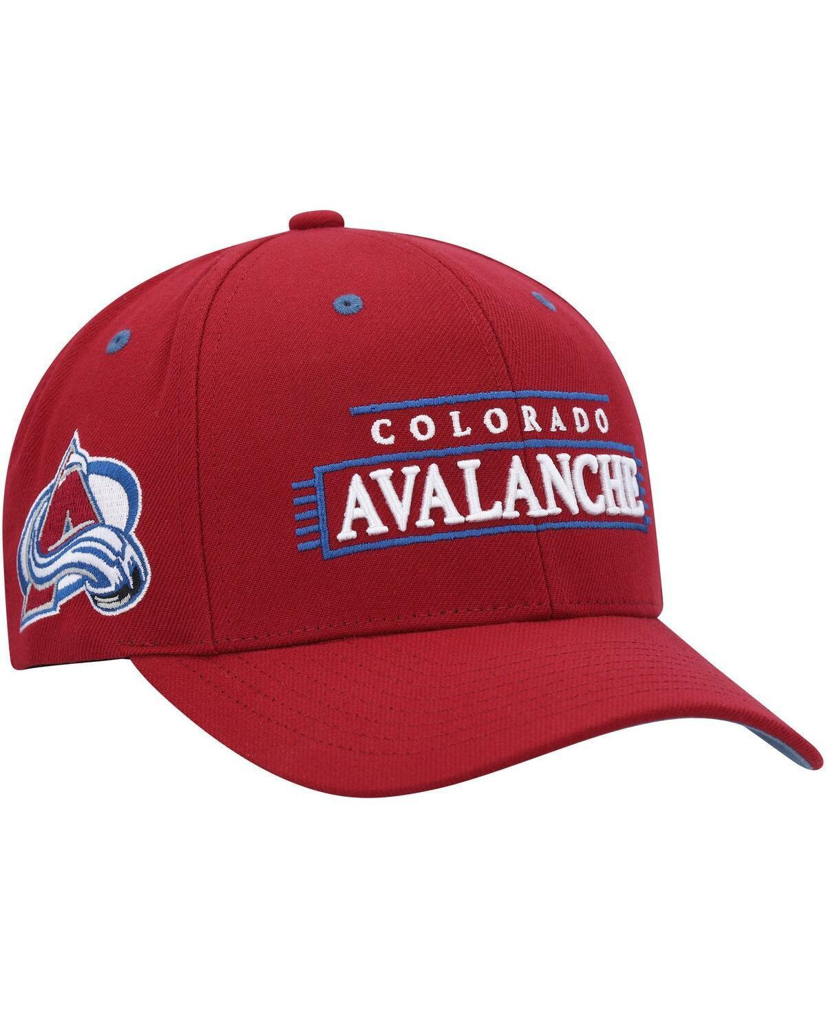 Men's Mitchell & Ness Burgundy Colorado Avalanche LOFI Pro Snapback Hat, Red Product Image