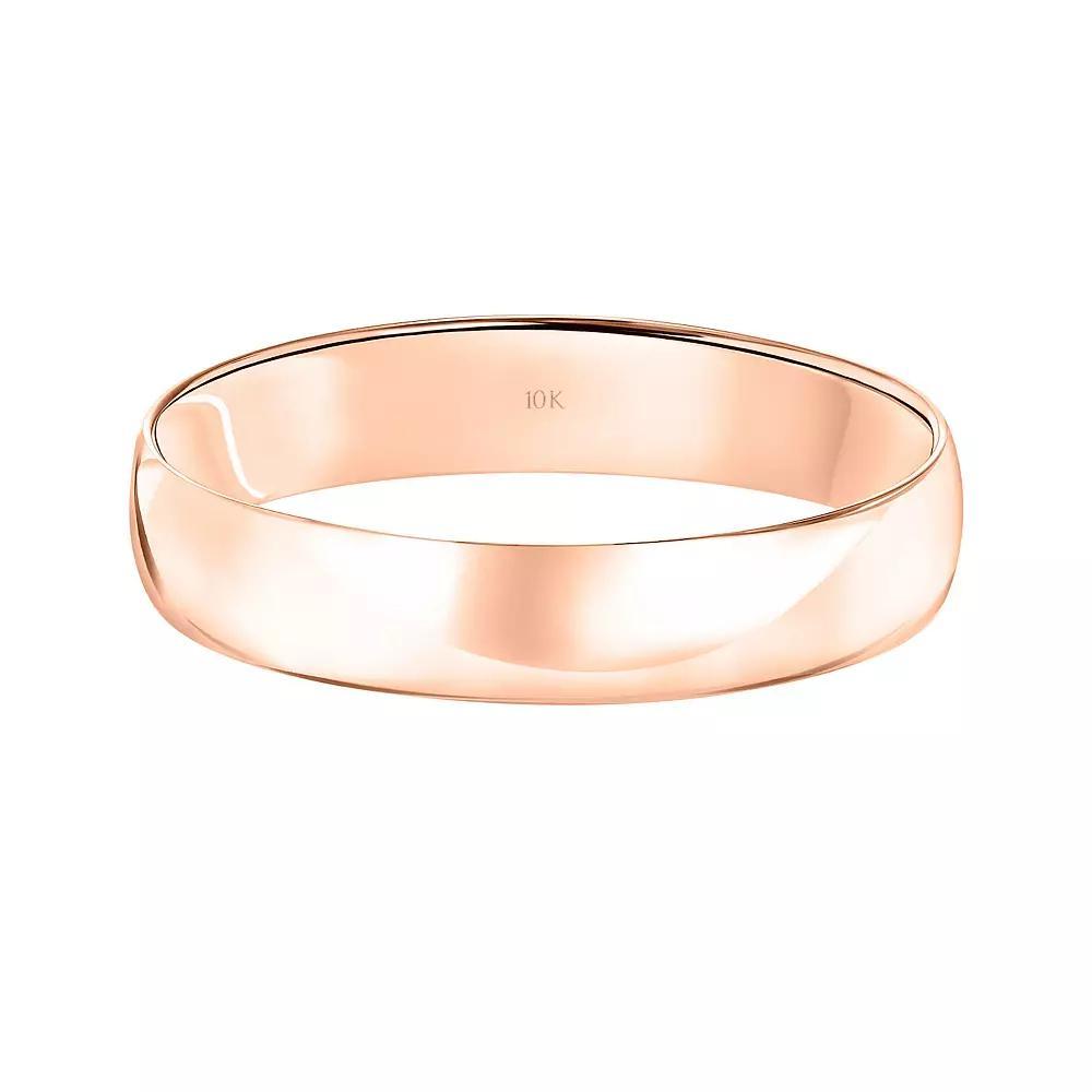 Love Always 10k Gold 4 mm Mens Wedding Band 10k White Gold Product Image