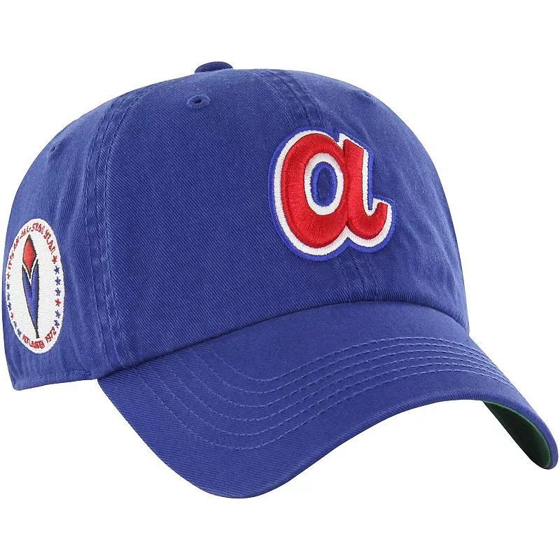 Men's '47  Royal Atlanta Braves  Sure Shot Classic Franchise Fitted Hat, Size: Large, Blue Product Image