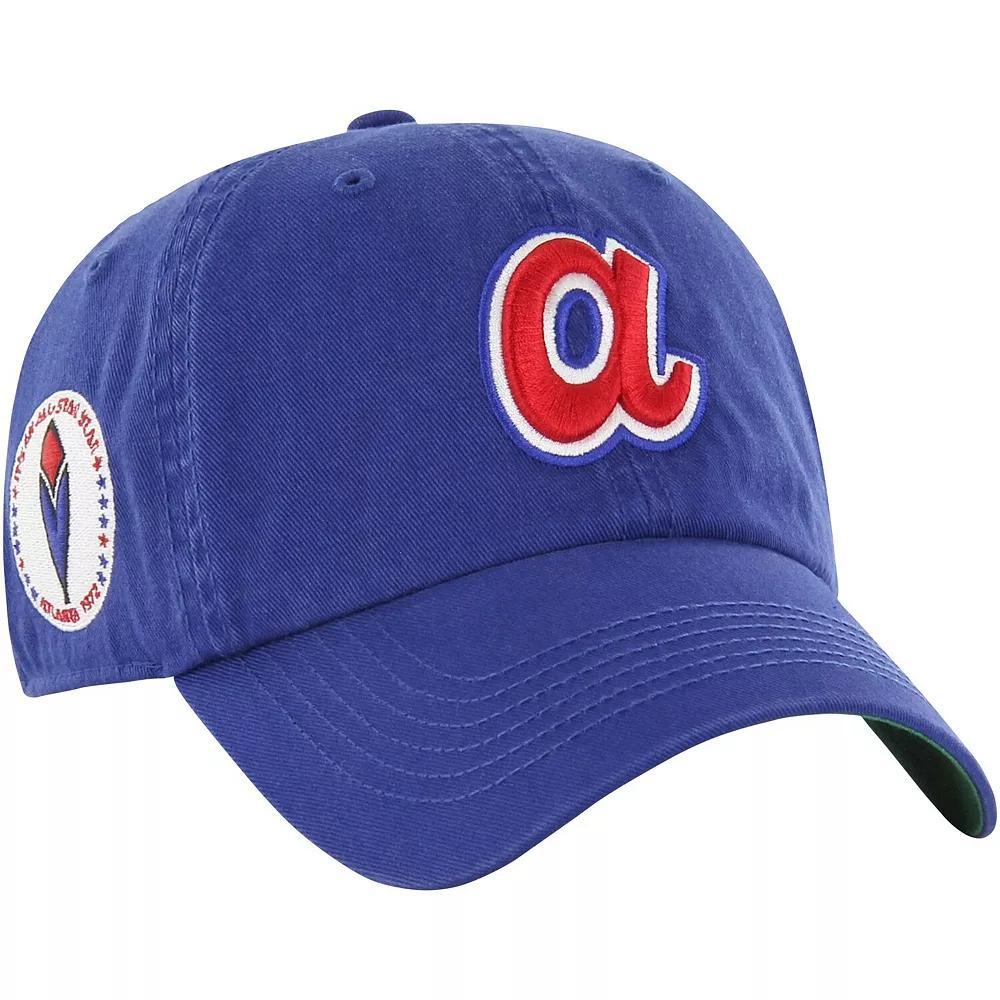 Men's '47  Royal Atlanta Braves  Sure Shot Classic Franchise Fitted Hat, Size: Large, Blue Product Image