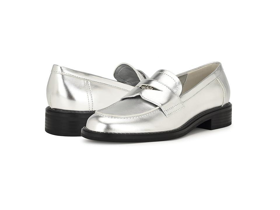 Nine West Seeme Women's Loafers, Size: 8, White Patent Product Image