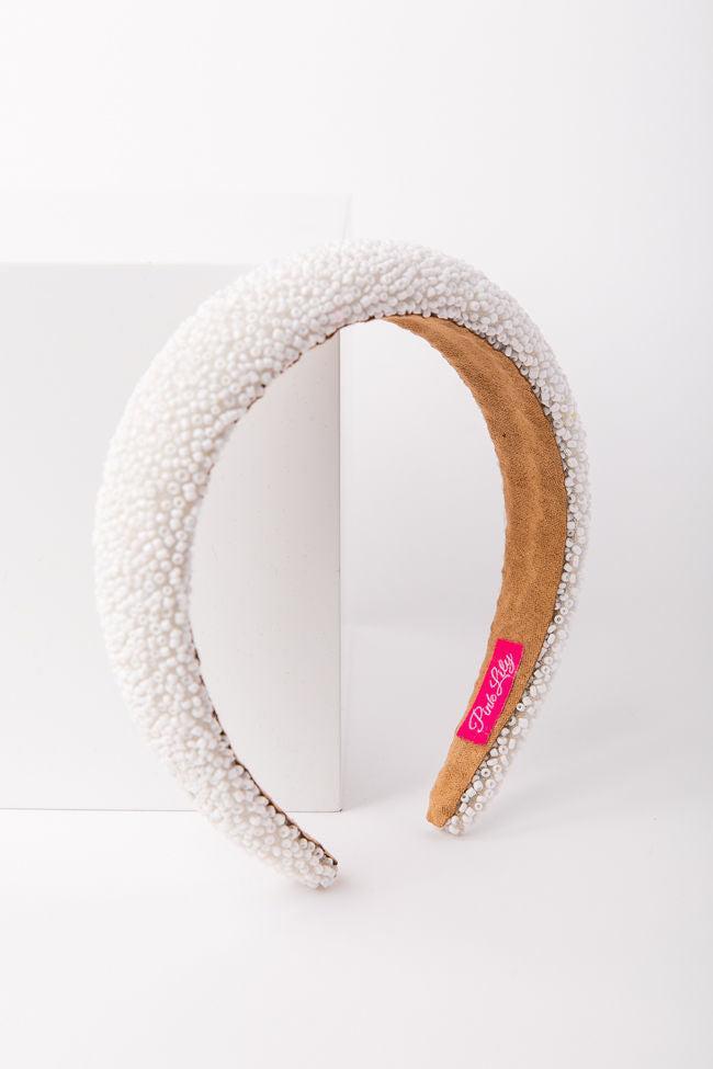 White Pearl Occasion Headband FINAL SALE Product Image