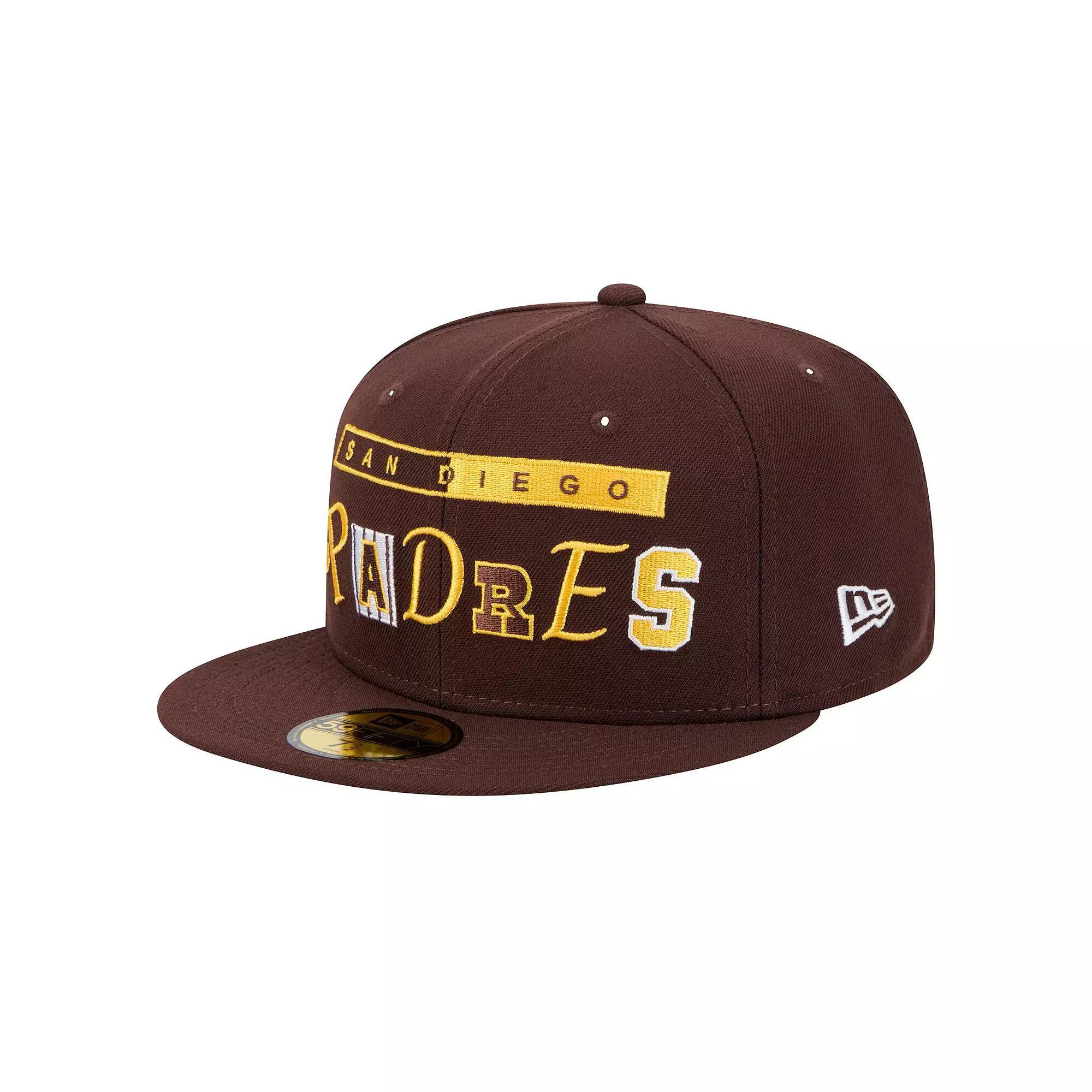 Men's New Era Brown San Diego Padres Ransom 59FIFTY Fitted Hat, Size: 7 1/8 Product Image