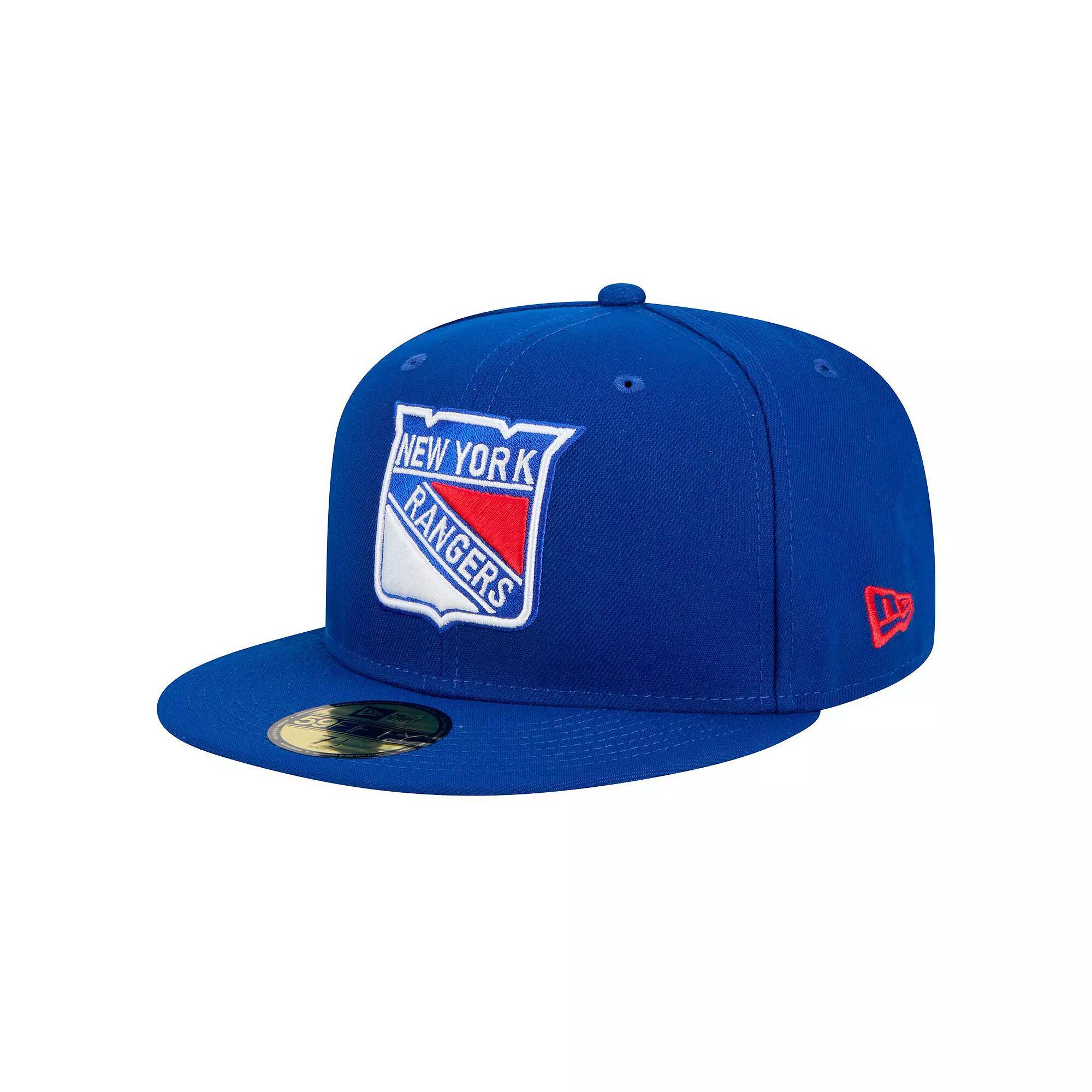 Men's New Era Blue New York Rangers Core 59FIFTY Fitted Hat, Size: 7 1/4, Ran Blue Product Image