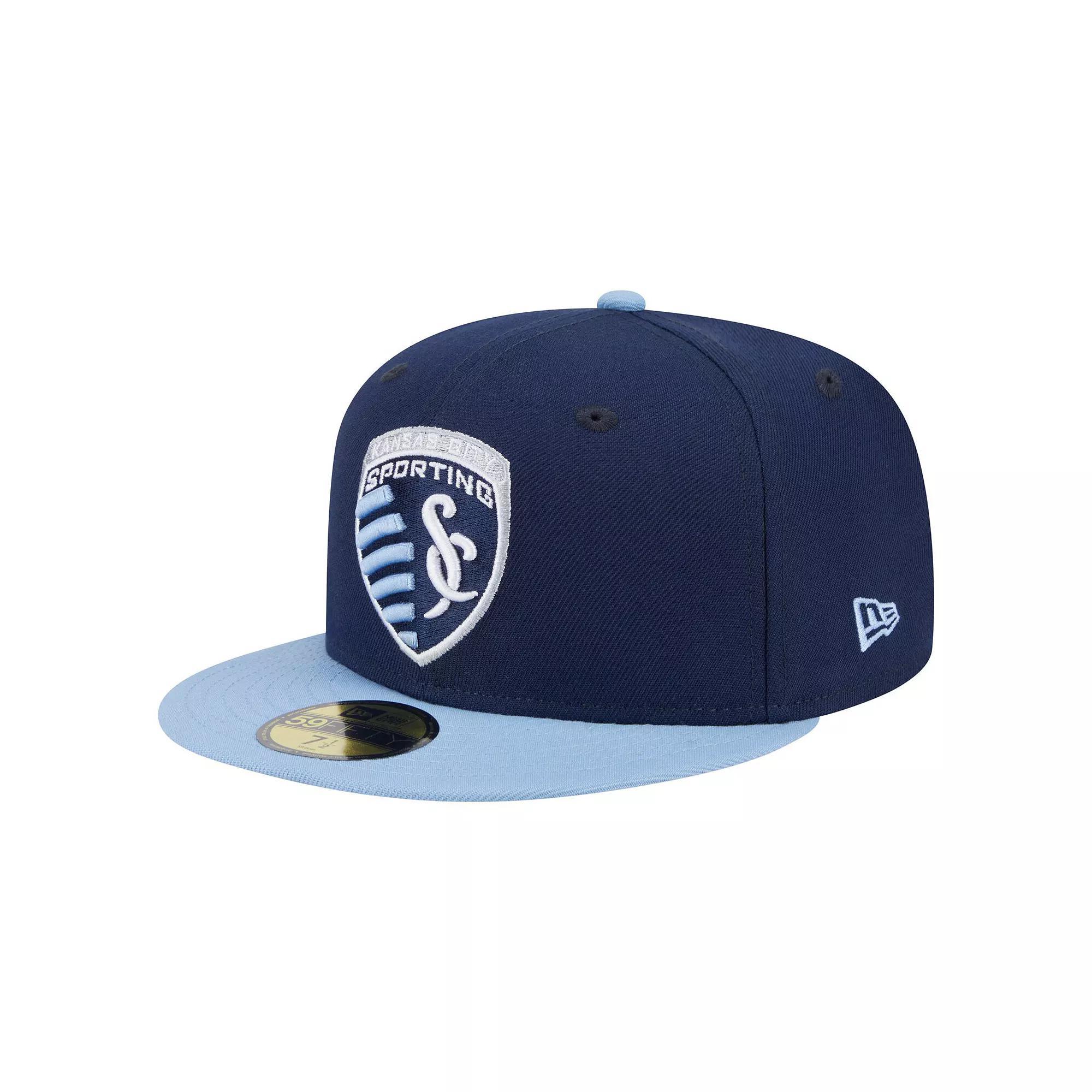 Men's New Era  Navy Sporting Kansas City 2025 Kickoff 59FIFTY Fitted Hat, Size: 7 1/4, Blue Product Image