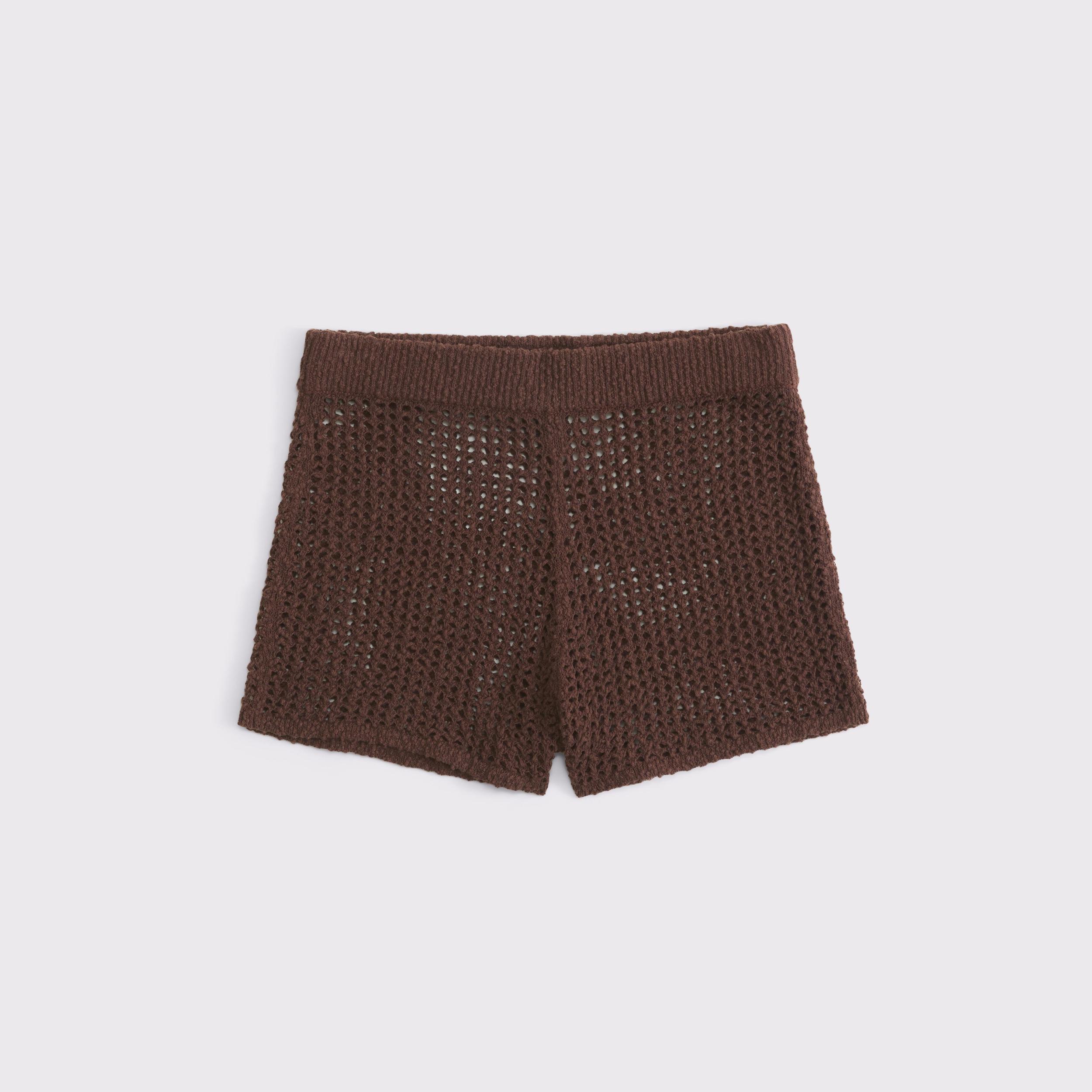 Crochet-Style Coverup Short Product Image