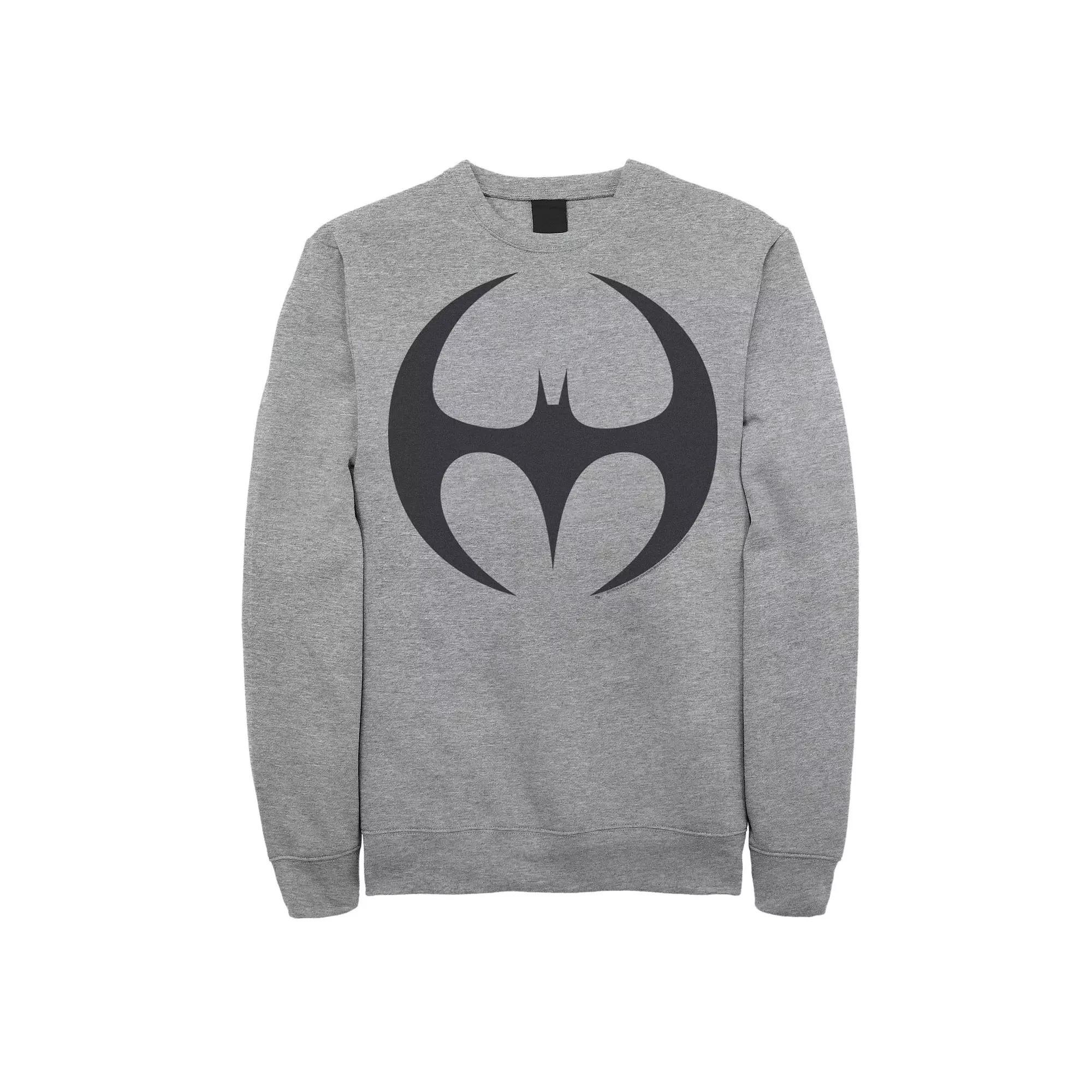 Men's DC Comics Batman Gadgets Classic Logo Ringer Tee, Size: Medium, Athletic Grey Product Image