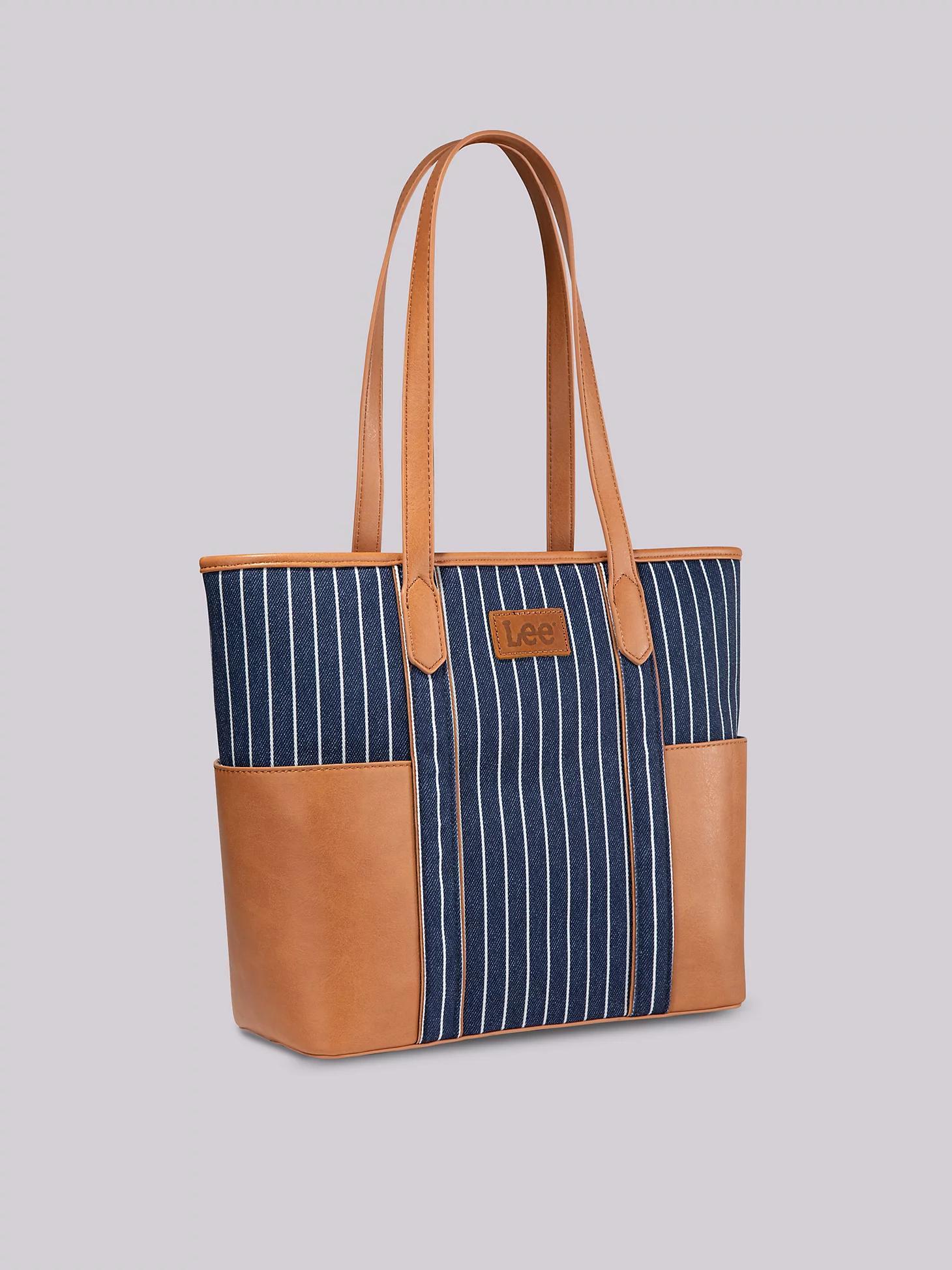 Women's Stripe Logo Tote With Side Pockets | Women's Accessories | Lee® Product Image