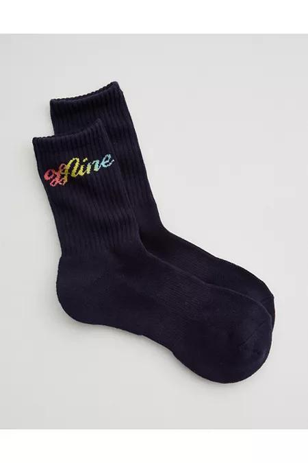 OFFLINE By Aerie Mesh Crew Socks Women's Product Image