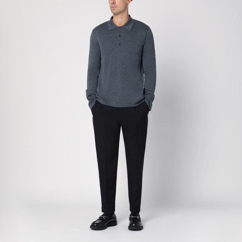 PT TORINO Black Virgin Wool Rebel Trousers Product Image