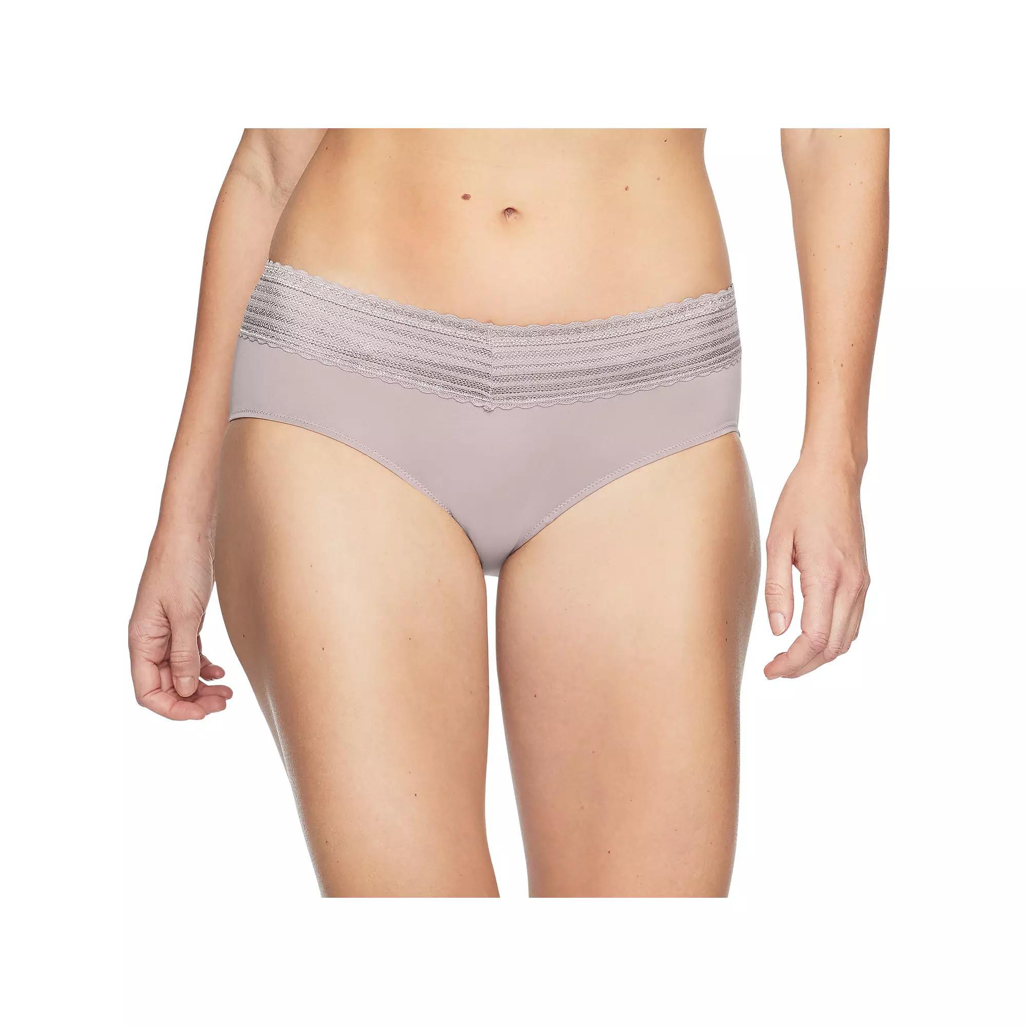 Warners No Pinching, No Problems Dig-Free Comfort Waist with Lace Microfiber Hipster 5609J, Womens Product Image