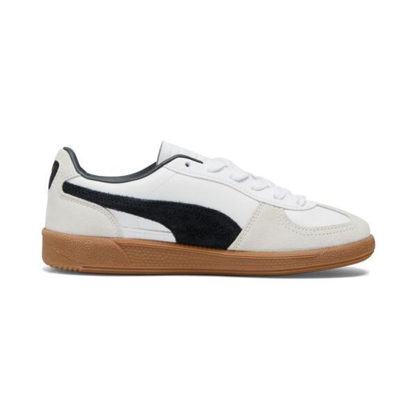 PUMA Palermo Leather Women's Sneakers in White/Vapor Grey/Gum Product Image