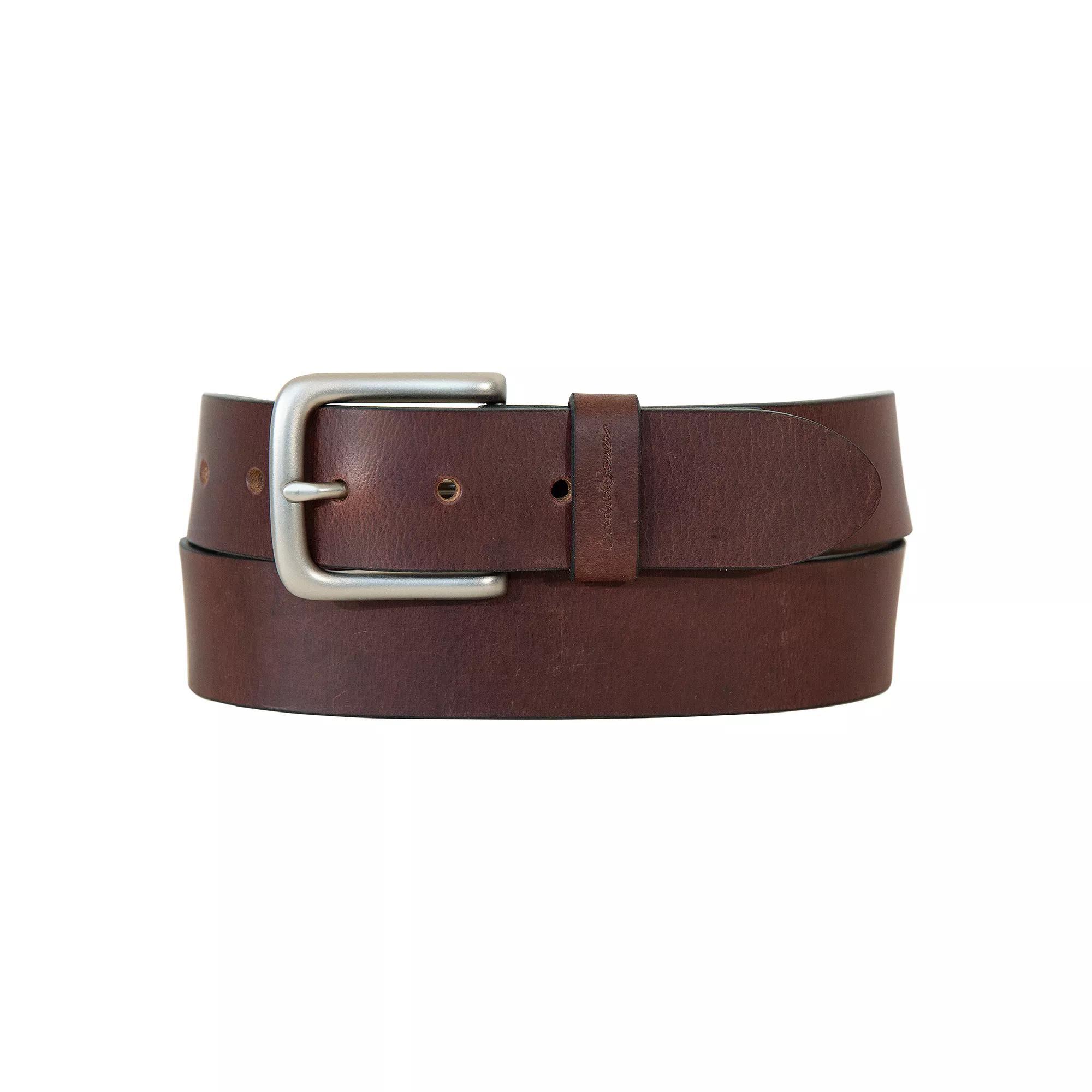 Men's Eddie Bauer 1.45-in. Bridle Leather Belt, Size: Medium, Brown Product Image