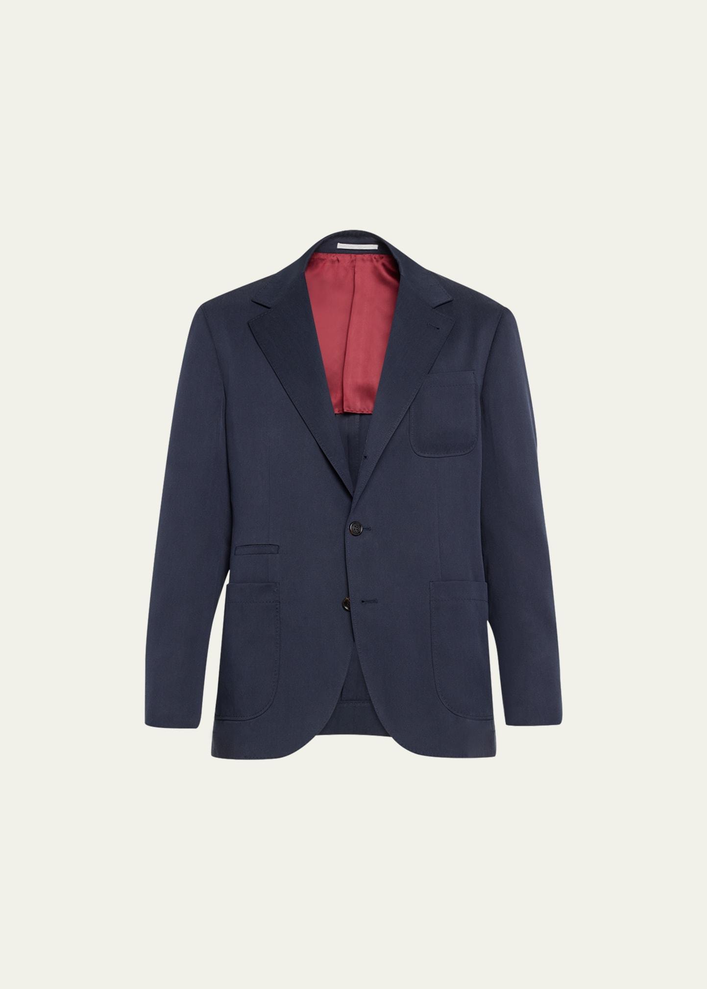 Men's Solid Silk Sport Coat Product Image
