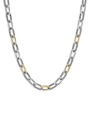 David Yurman Dy Madison Chain Necklace in Sterling Silver with 18K Yellow Gold, 18 Product Image