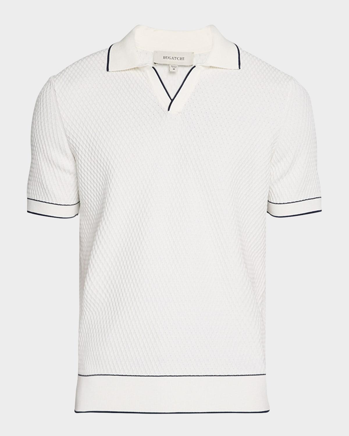 Mens Jacquard Johnny Collar Sweater Product Image